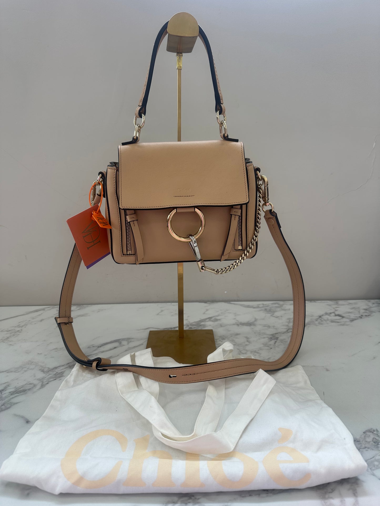 Chloe Beige 2way Bag