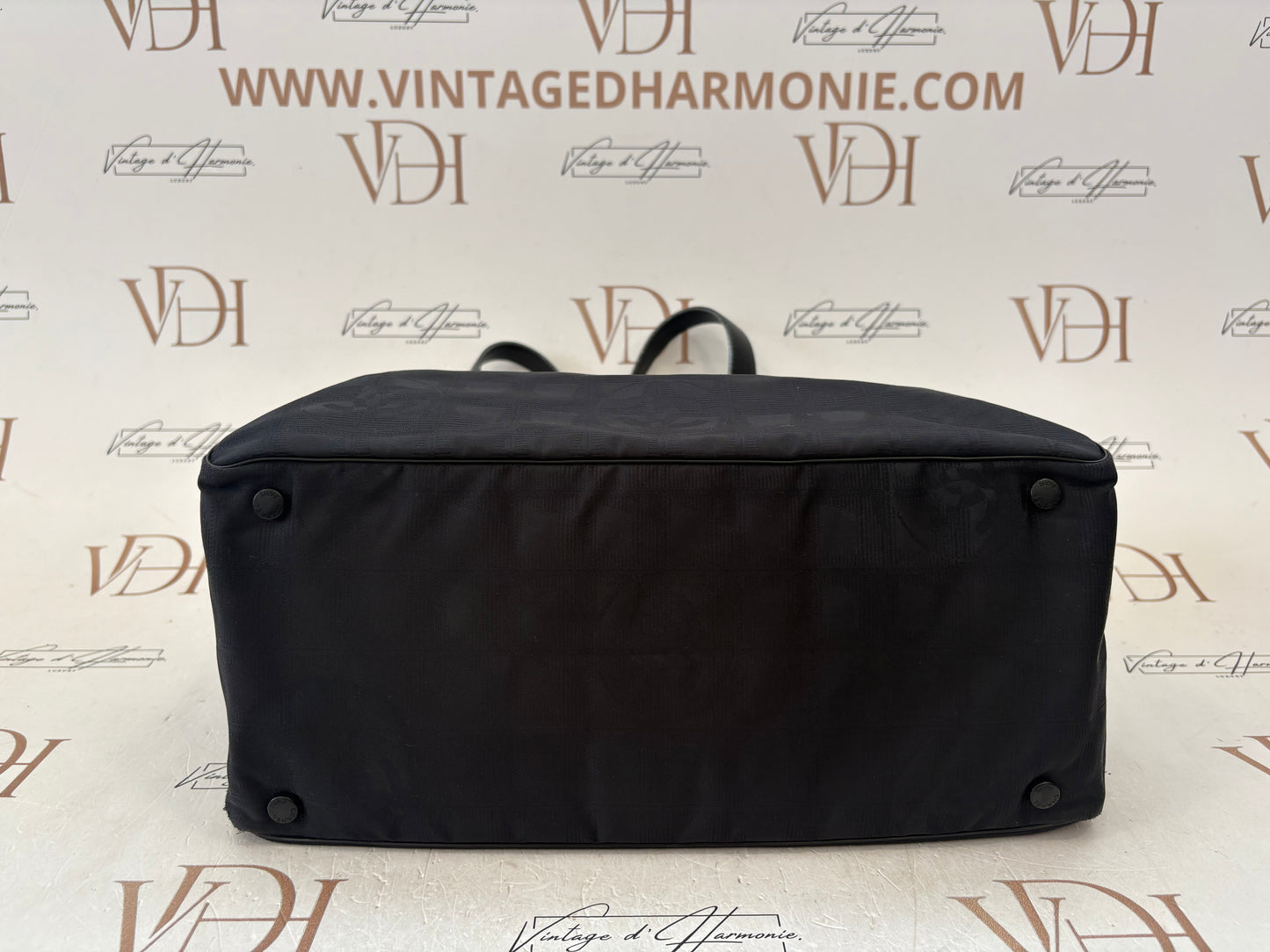 018045 - Chanel Black Jacquard Nylon