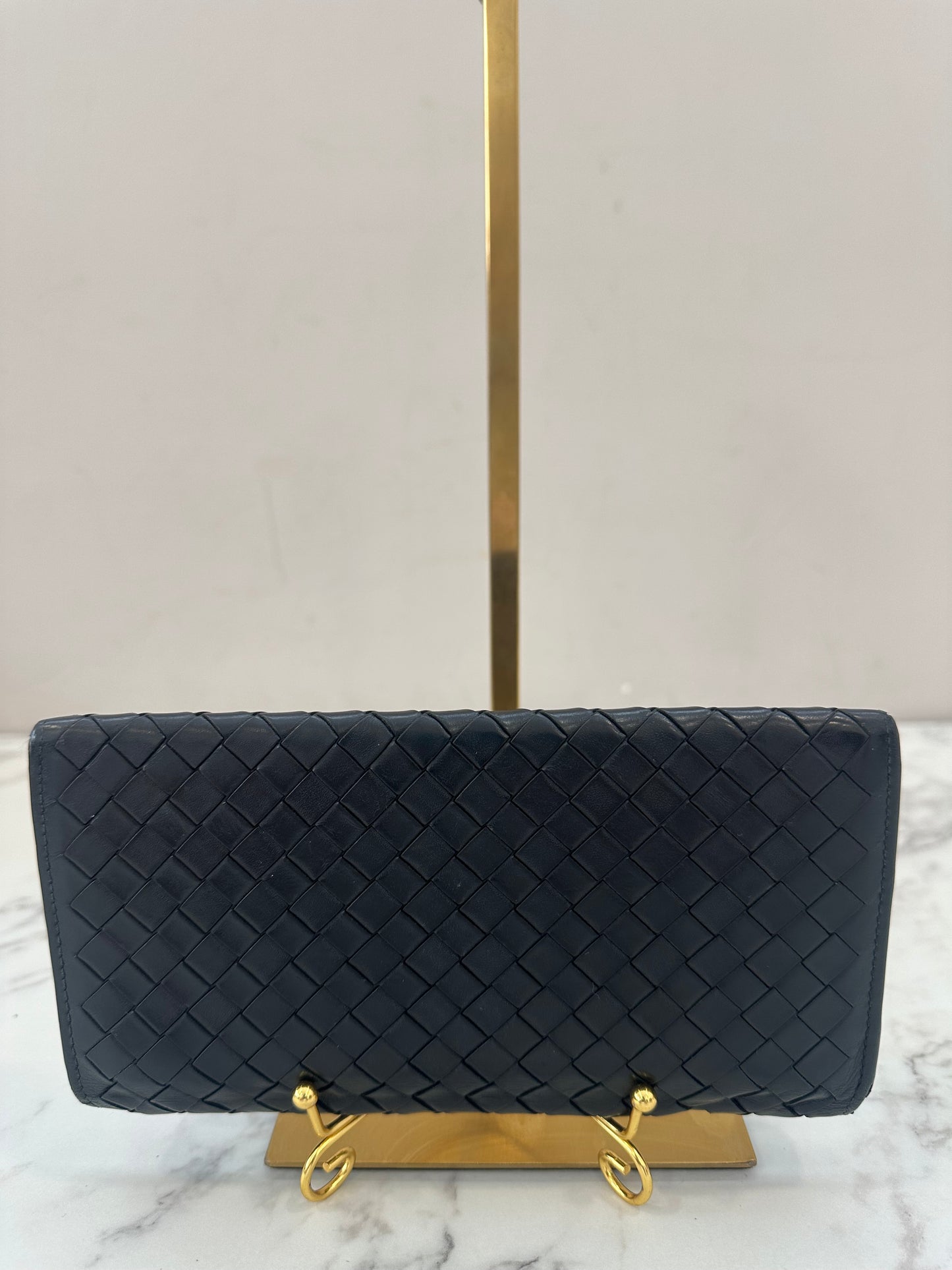 Bottega Veneta Black Lomg Wallet