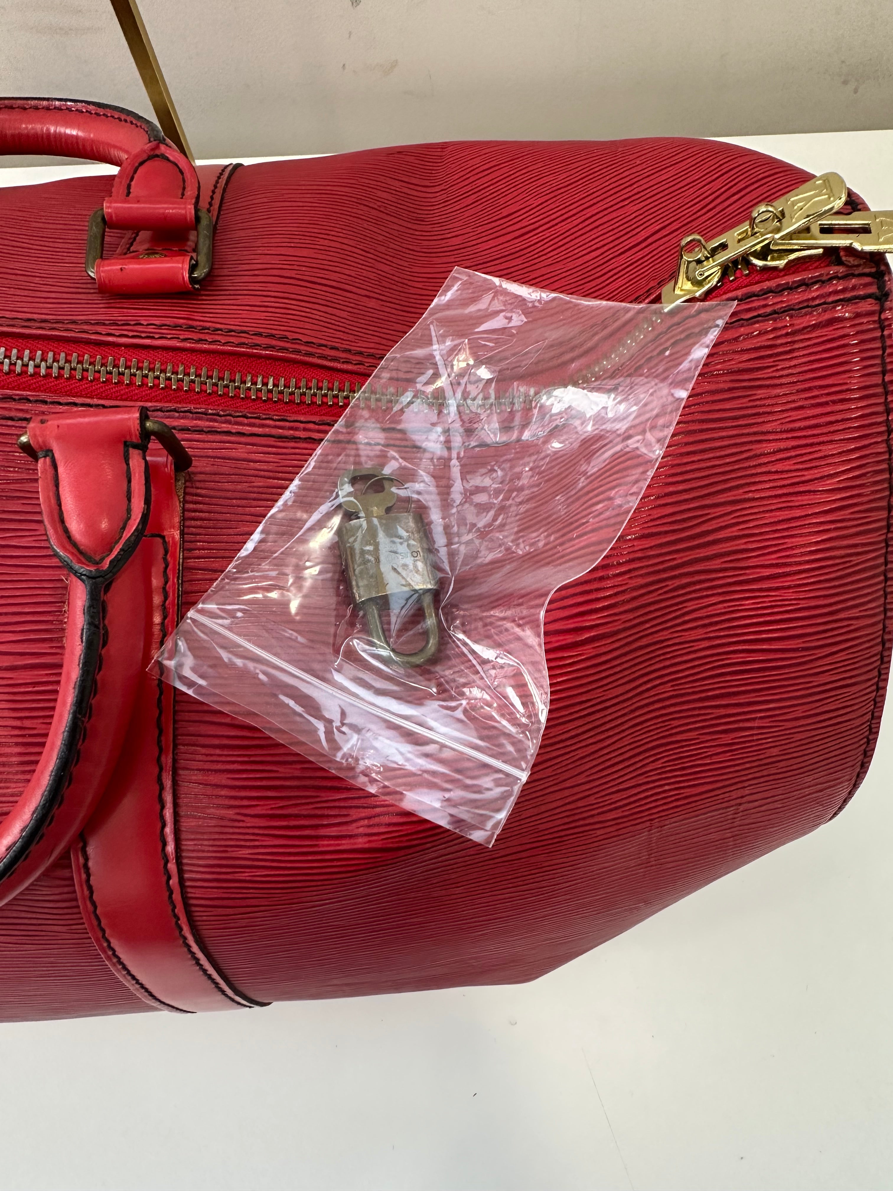 Louis Vuitton Keepall 50 Red Epi