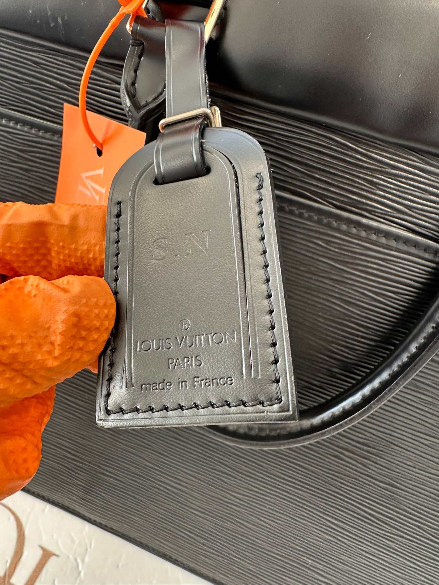 017808 - Louis Vuitton Black Epi Riviera
