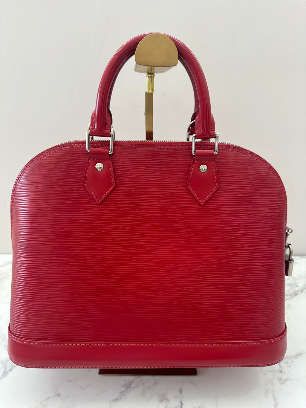 Louis Vuitton Alma Epi red