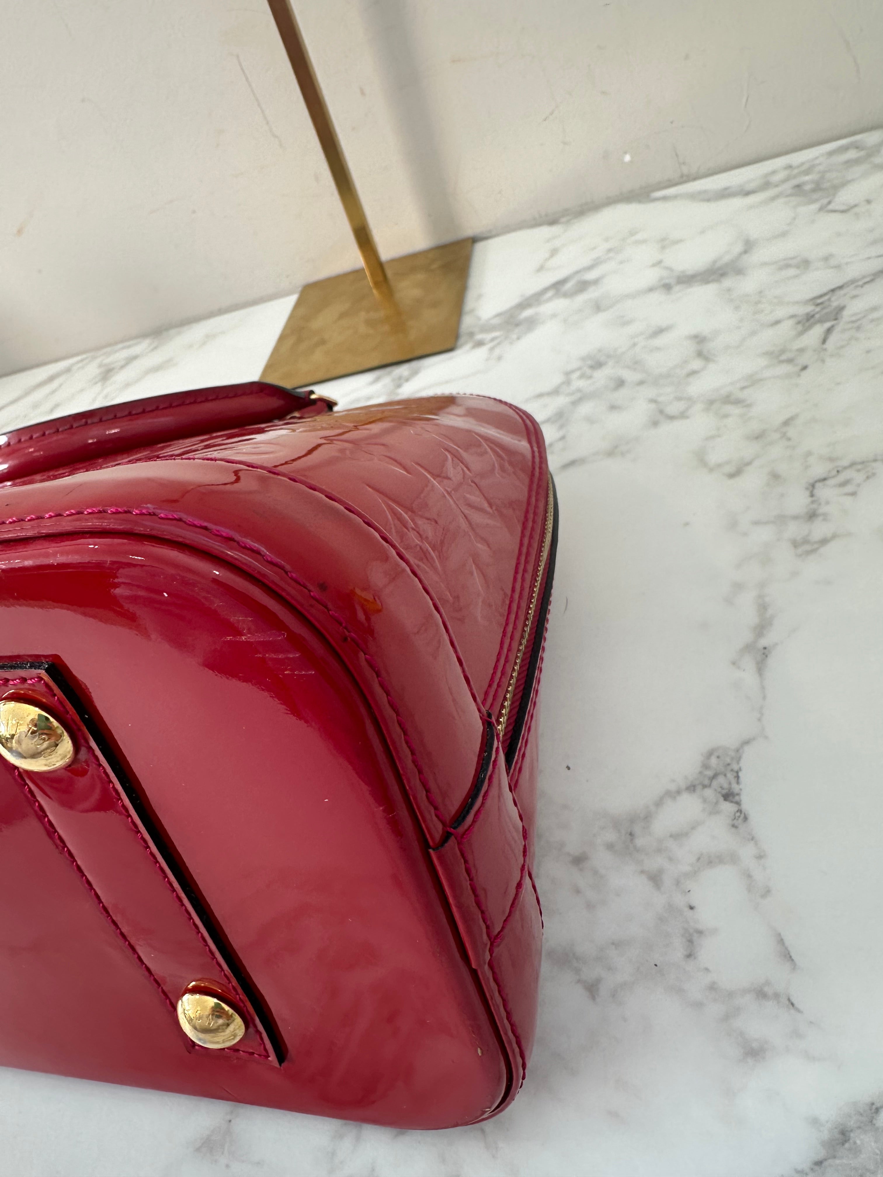 Louis Vuitton Alma Vernis Red