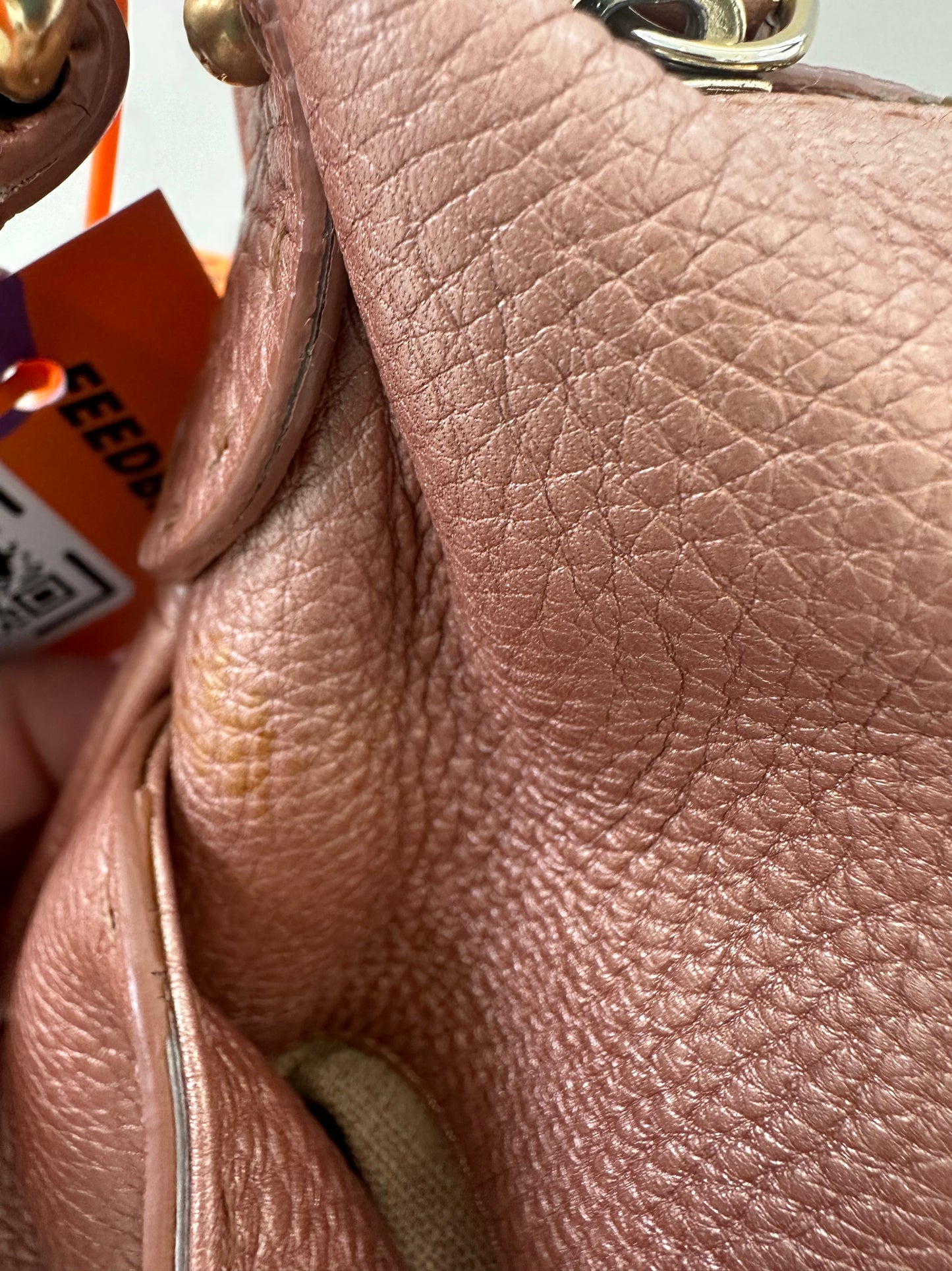 Fendi Pink Leather Sellier