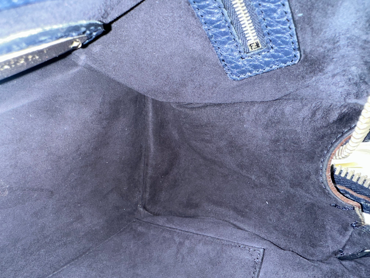 Fendi Blue Leather