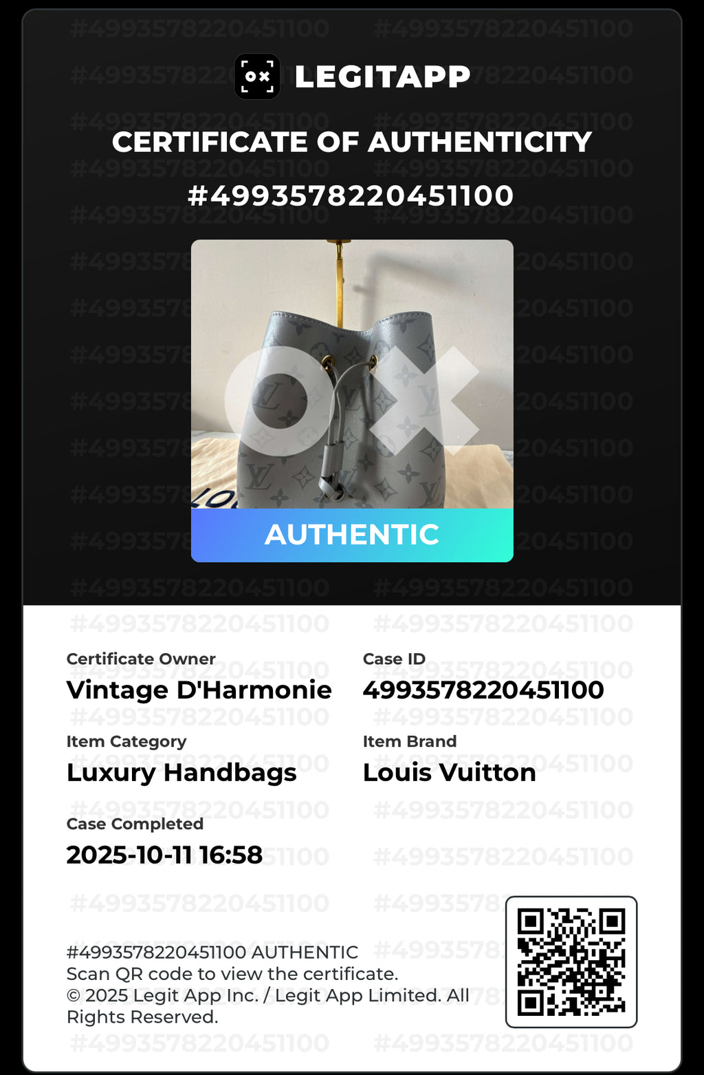 Louis Vuitton NeoNoé Gray