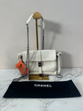 Chanel White Calfskin Mademoiselle