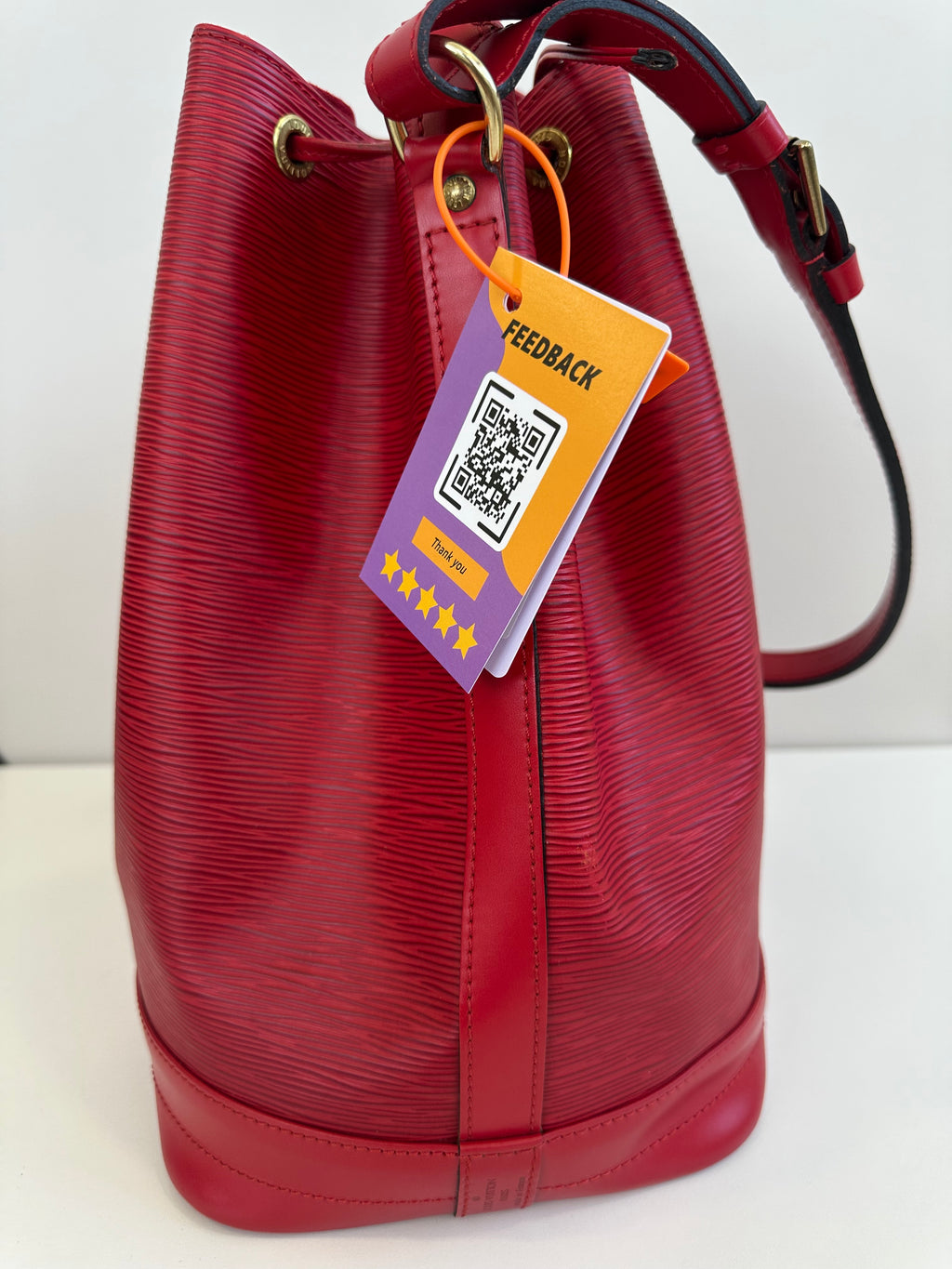 Louis Vuitton Noé Red Epi