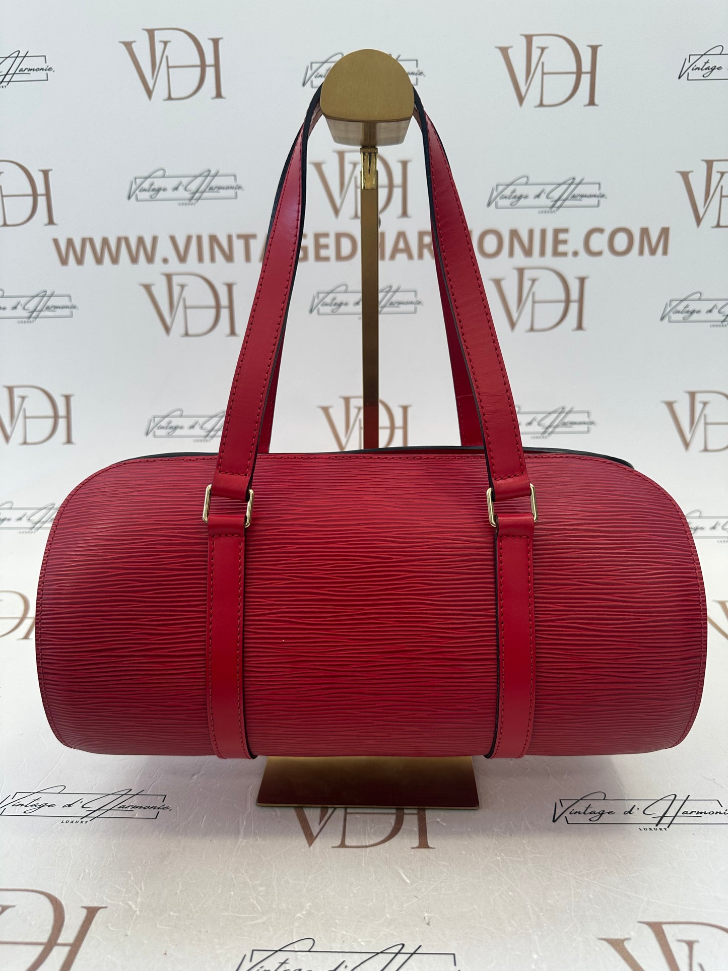 017814 - Louis Vuitton Red Epi Soufflot