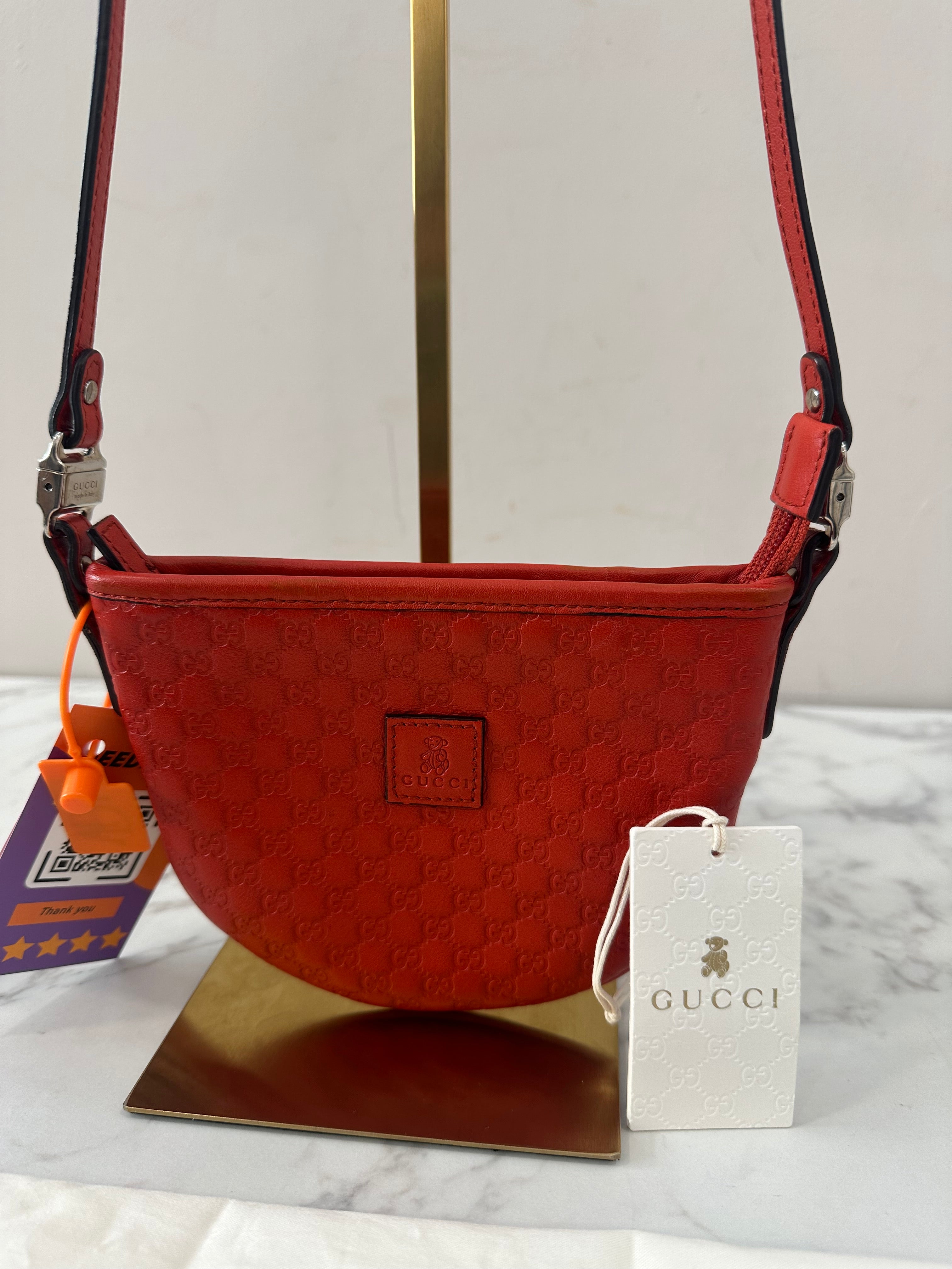 Gucci Red Leather GG