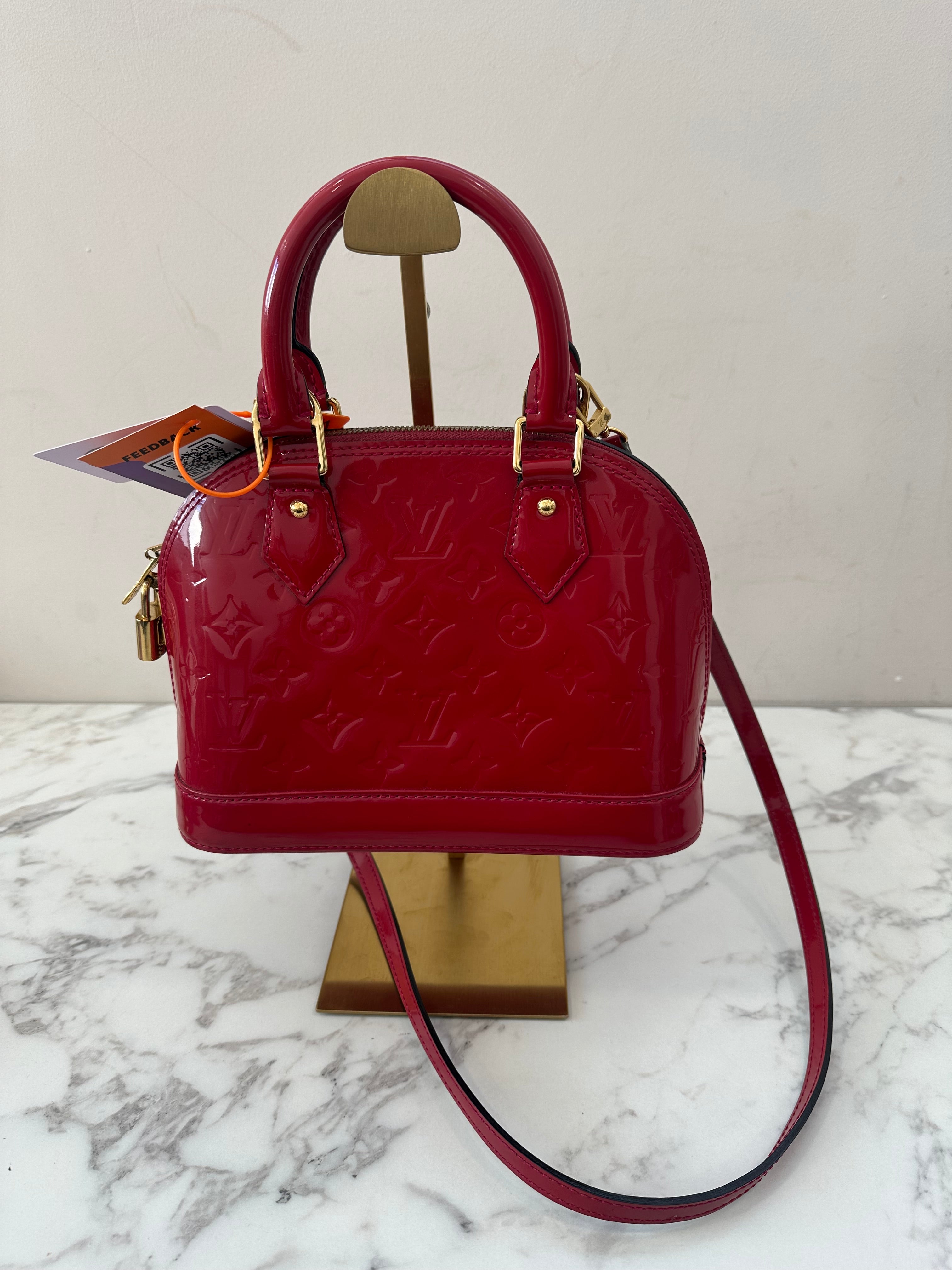 Louis Vuitton Alma BB Vernis Red