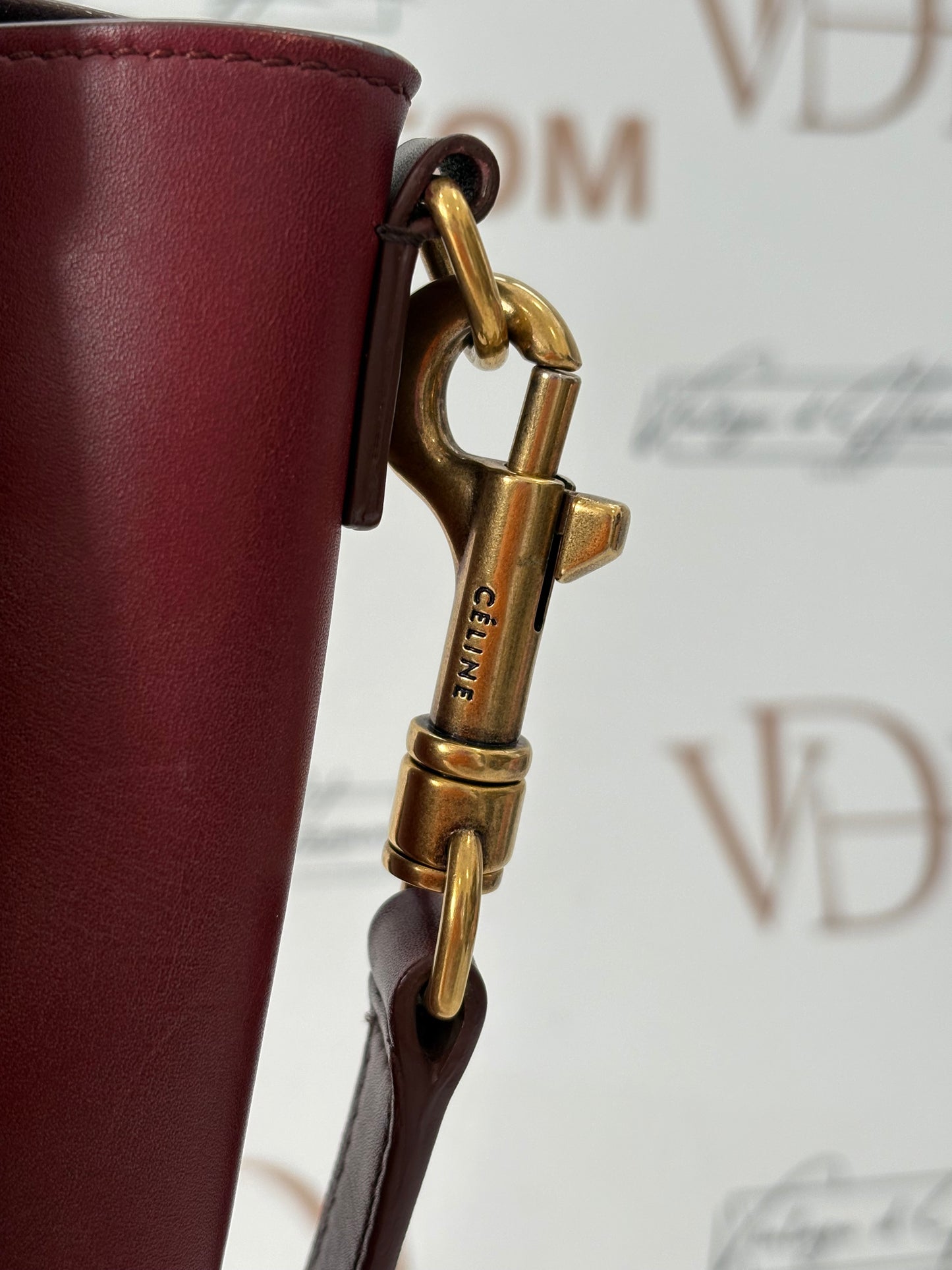 018569 - Céline Red Luggage Nano