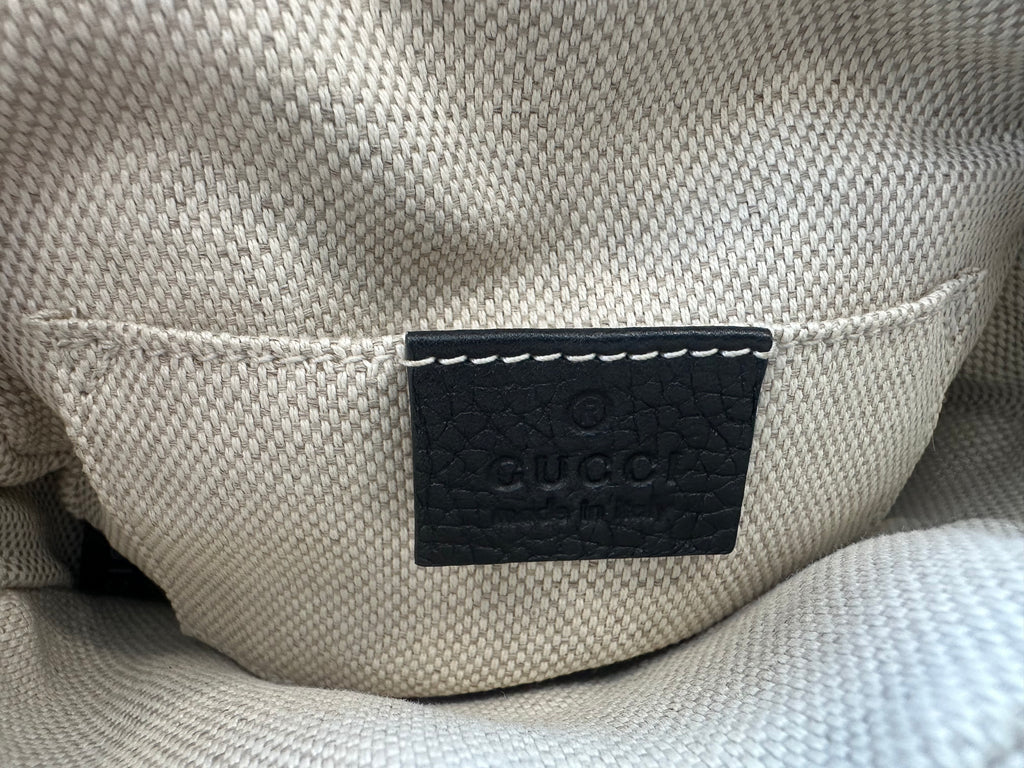 Gucci Black Leather Fringe