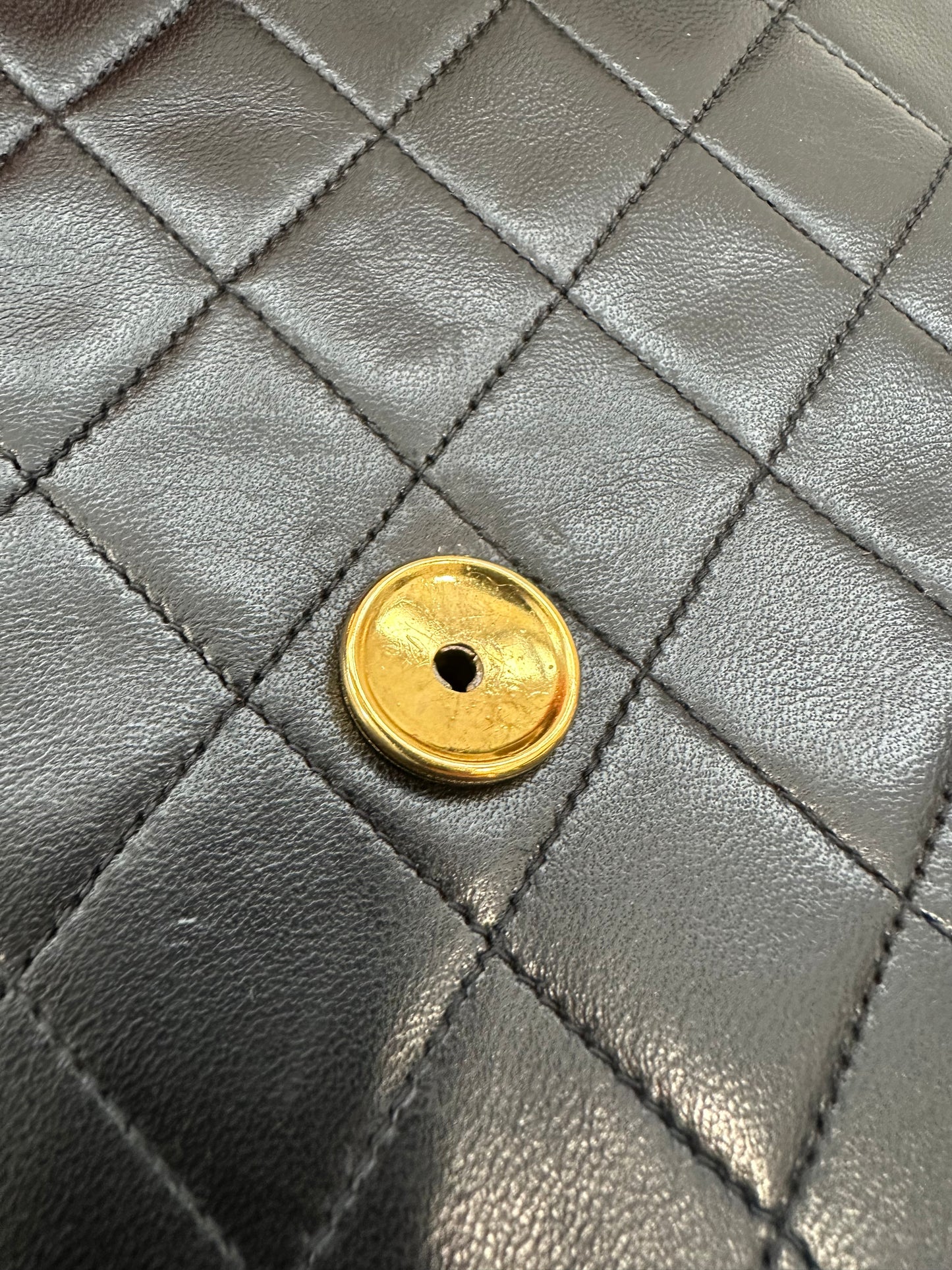 017956 - Chanel Black Lambskin