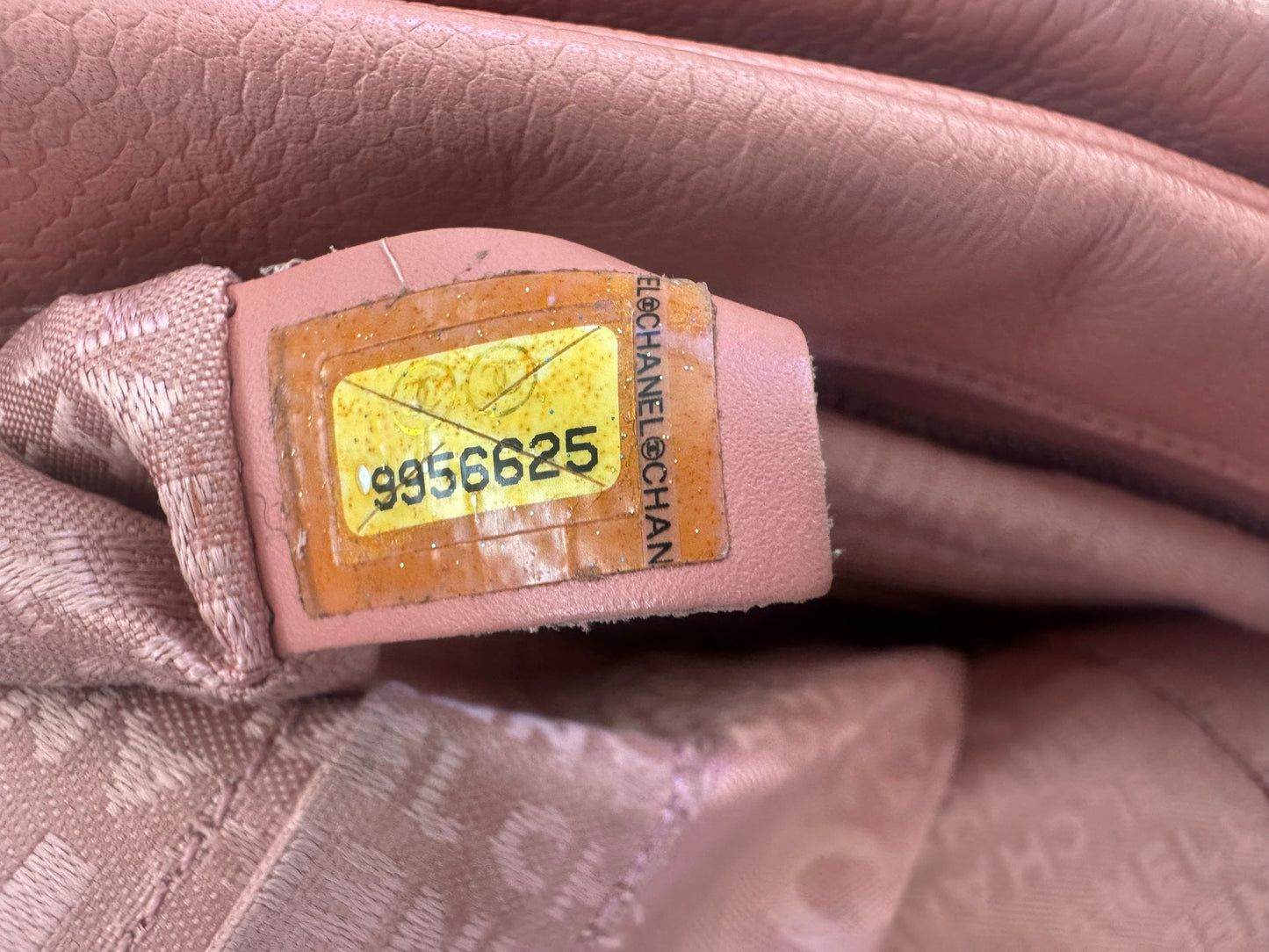 Chanel Pink Calfskin Wild Stitch Choco Bar