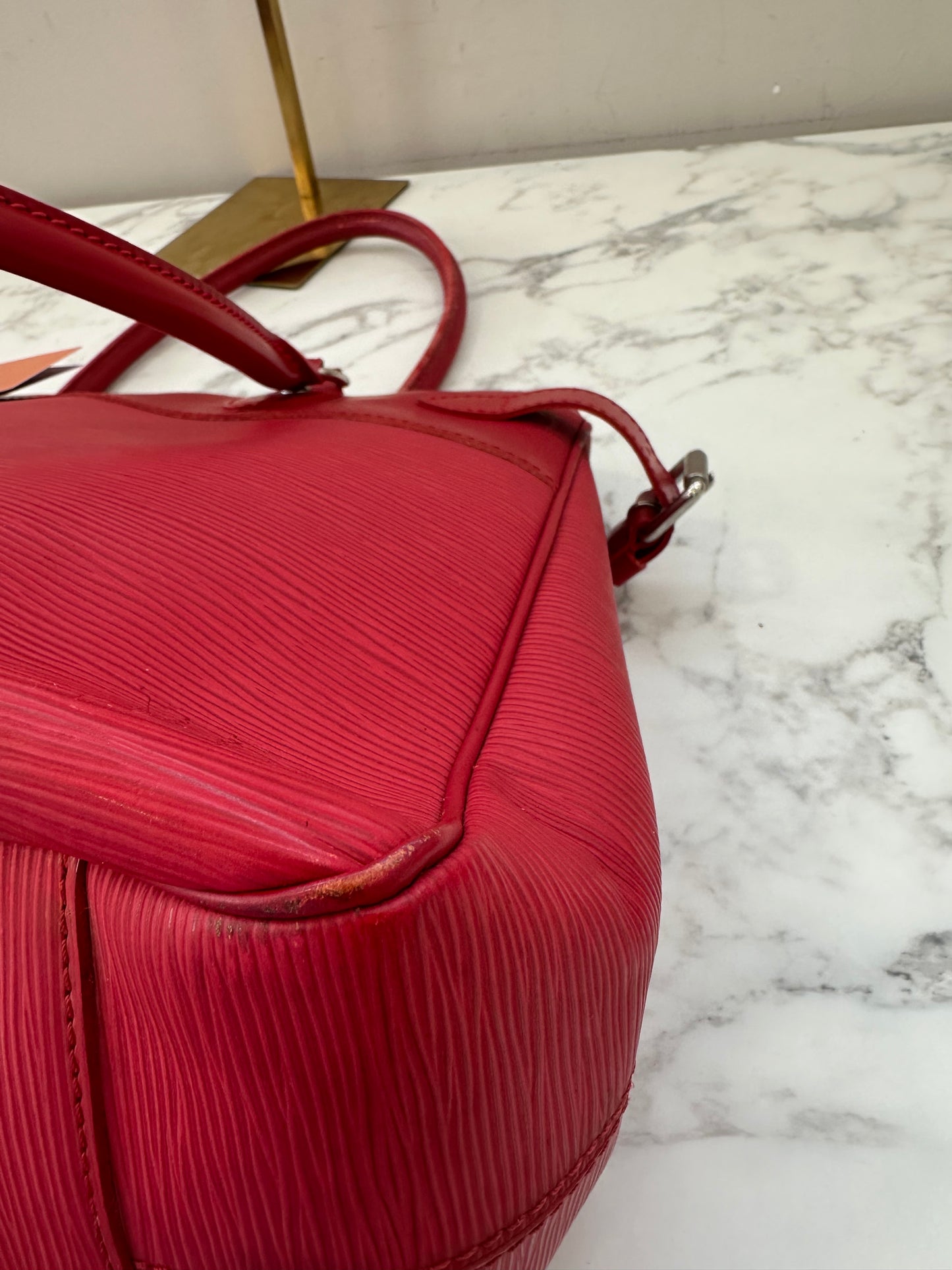 Louis Vuitton Red Epi Passy GM