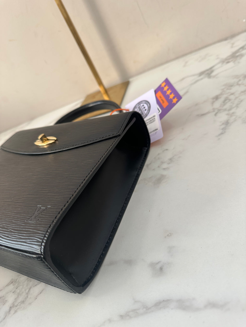 Louis Vuitton Black Epi Malesherbes