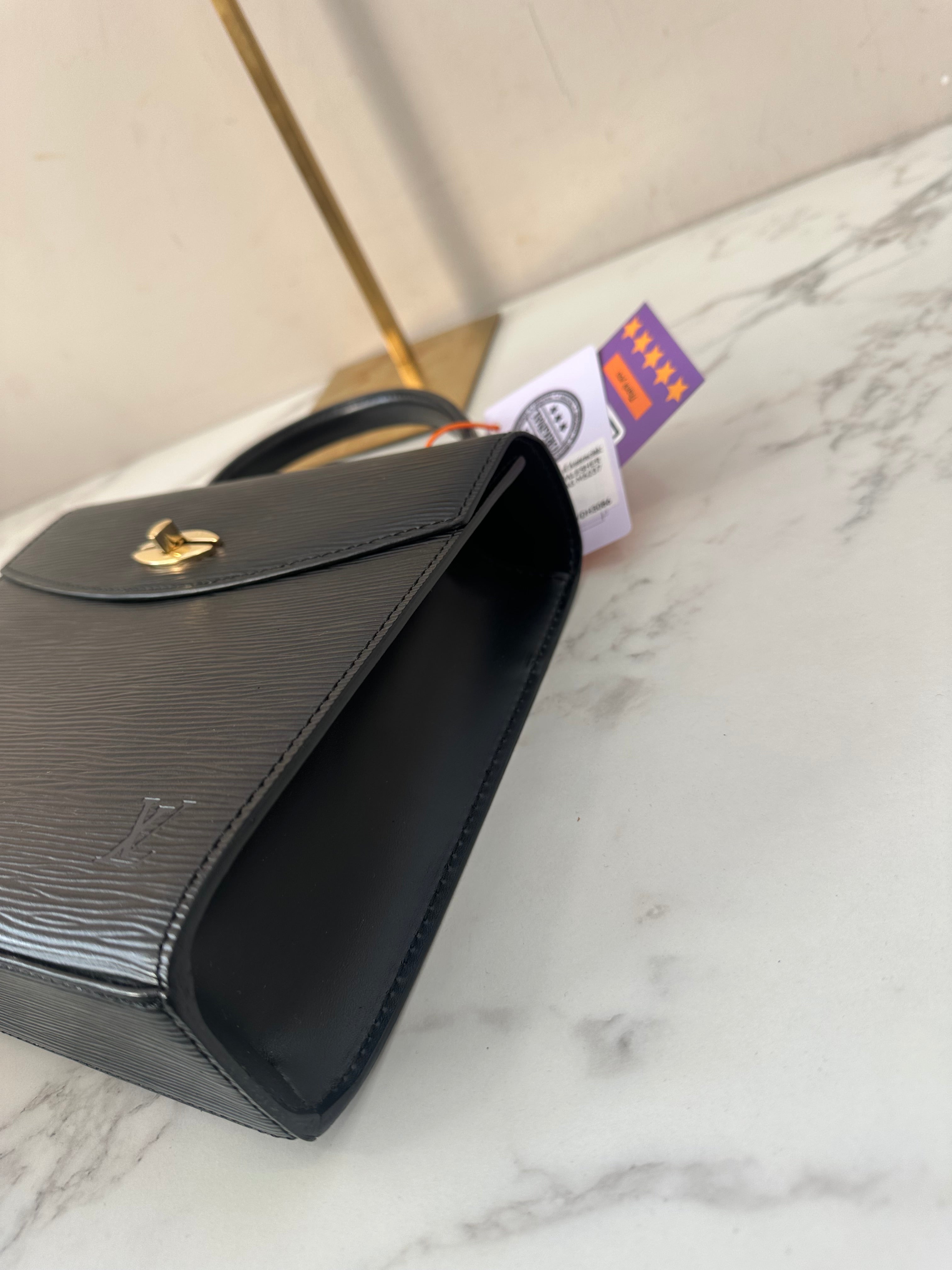 Louis Vuitton Black Epi Malesherbes