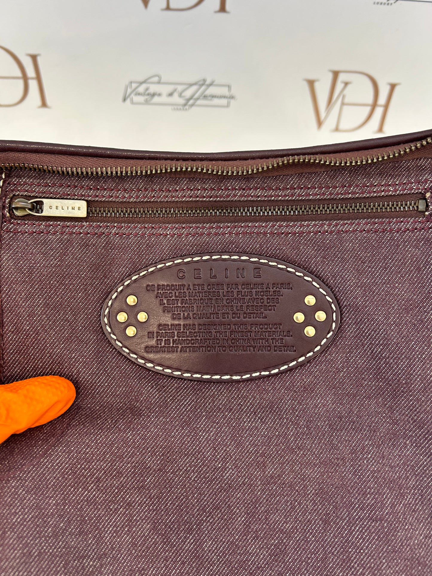 017039 - Celine Brown Macadam Shoulder