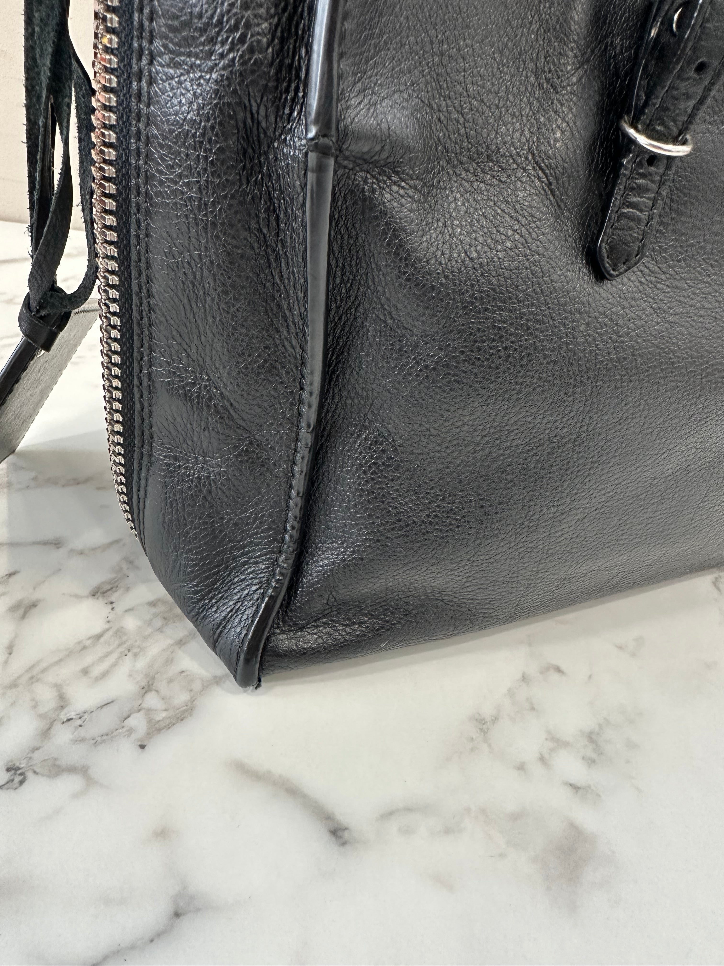 Balenciaga Black Leather