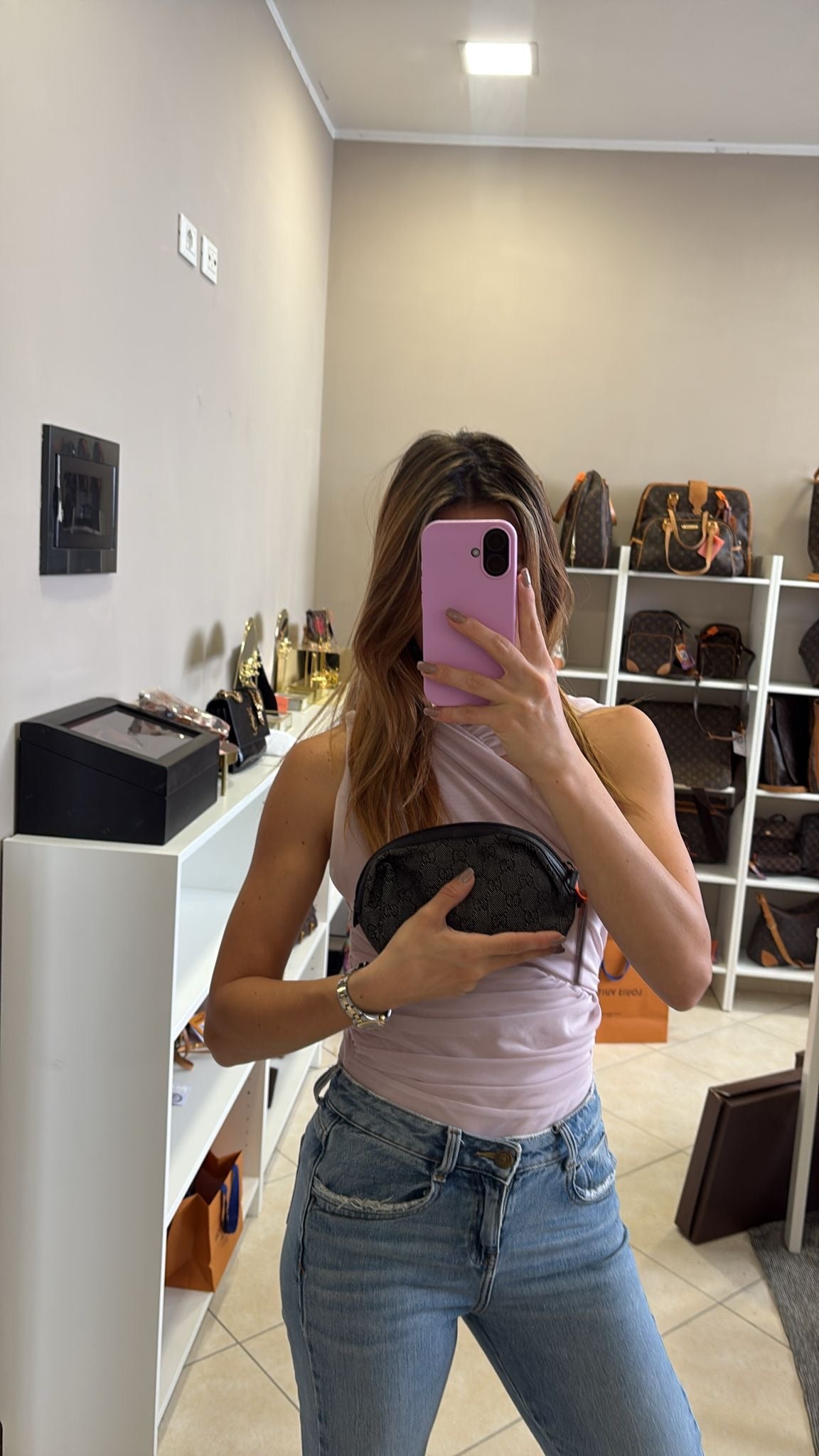 Gucci Gray Trousse
