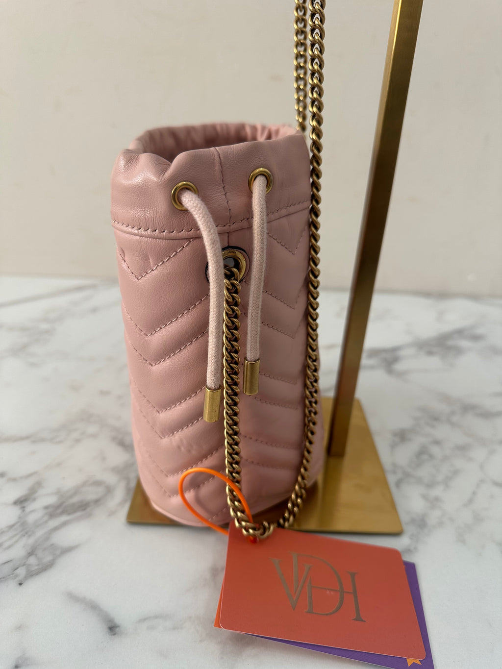 Gucci Marmont Pink Bucket
