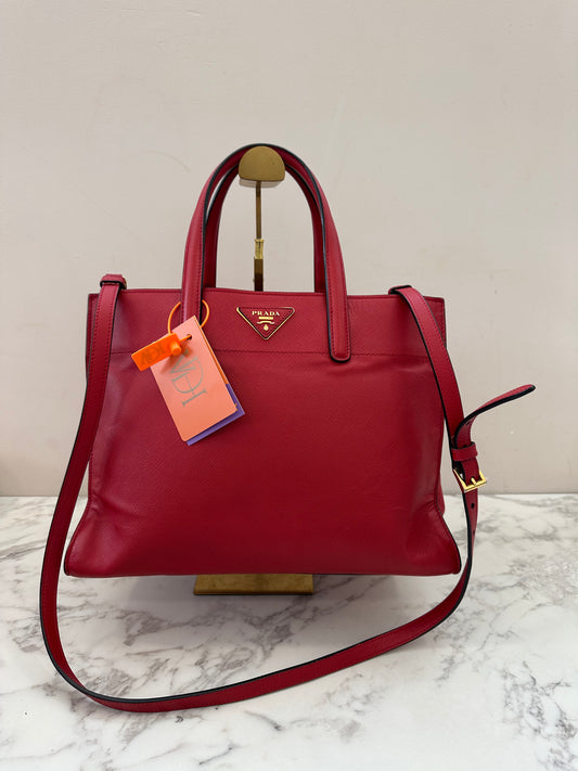 Prada Red Saffiano