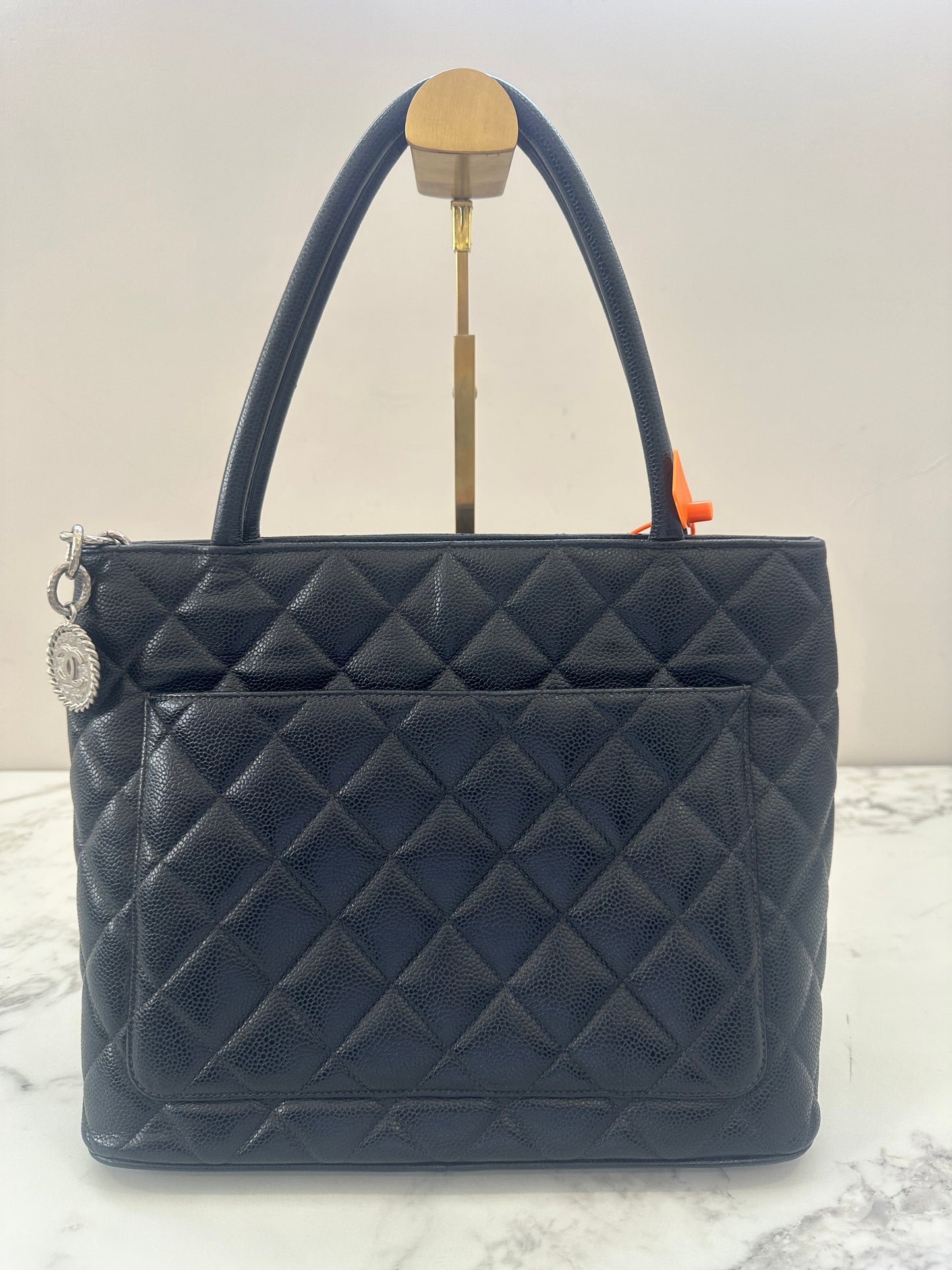 Chanel Black Calfskin Medallion