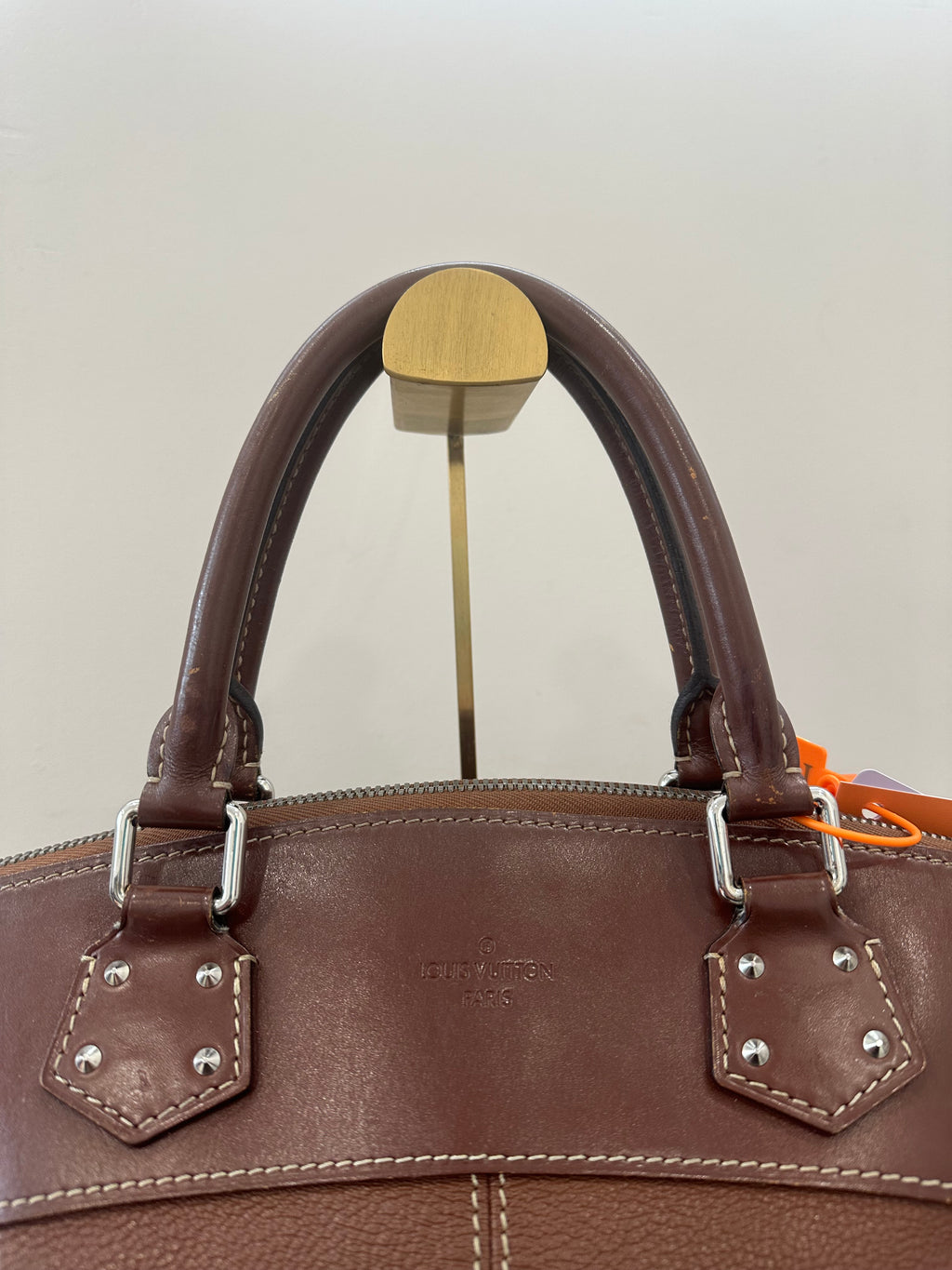 Louis Vuitton Brown Suhali Lockit MM