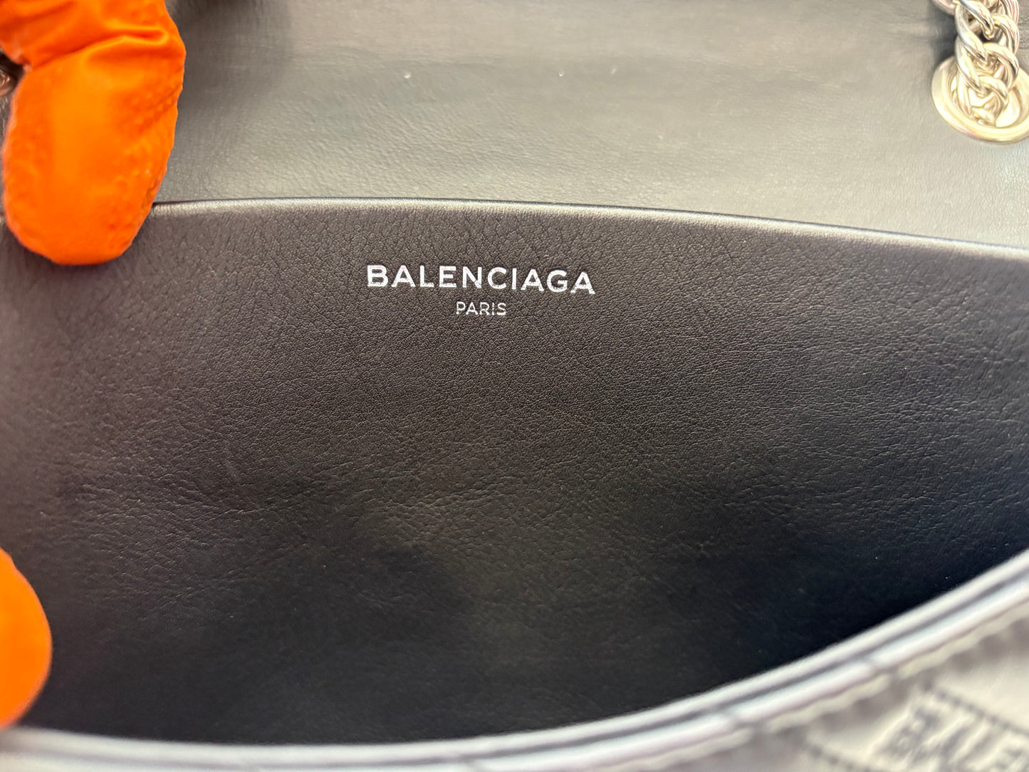 018562 - Balenciaga Black BB Round Chain