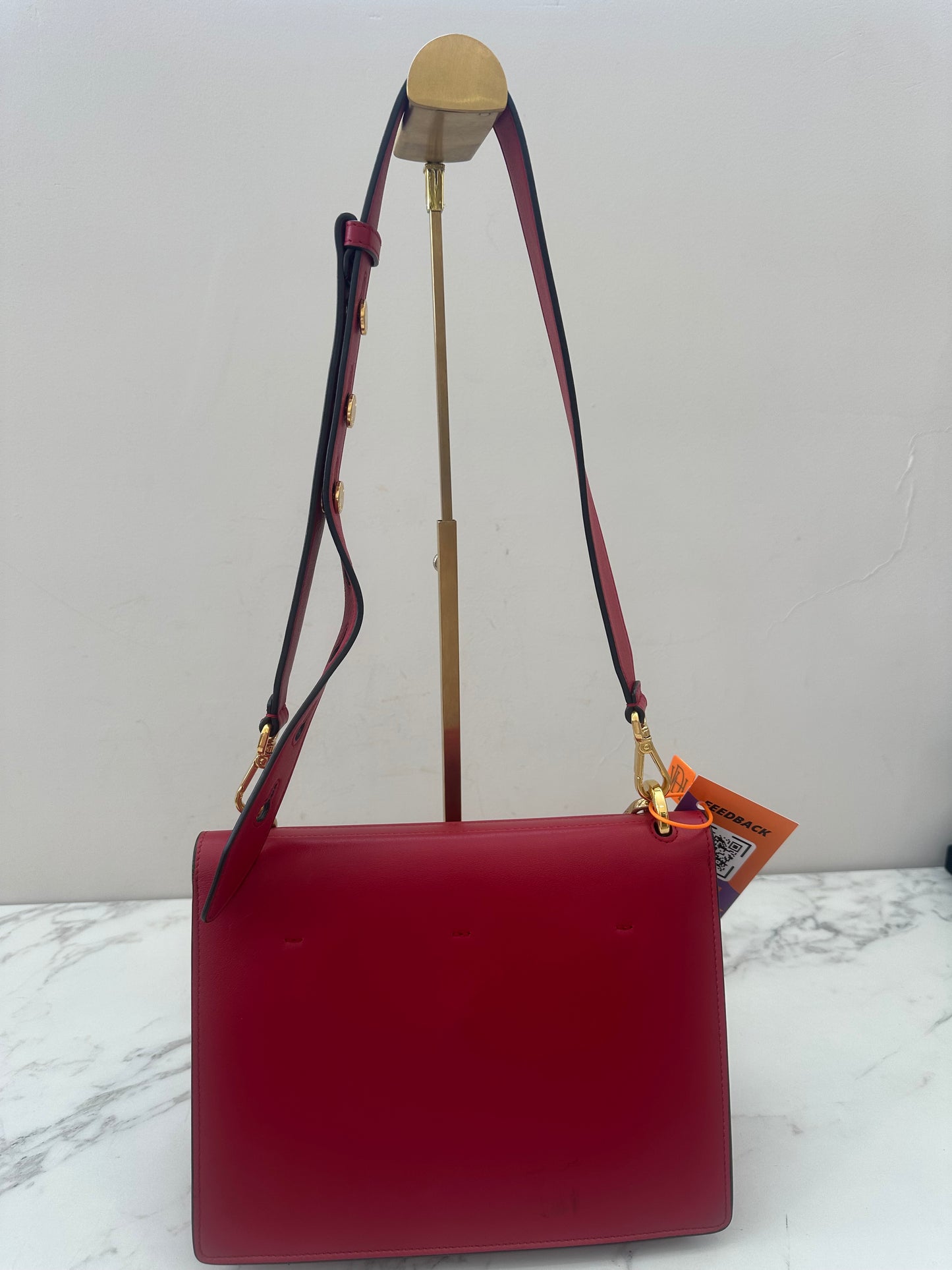Fendi red 2way Bag