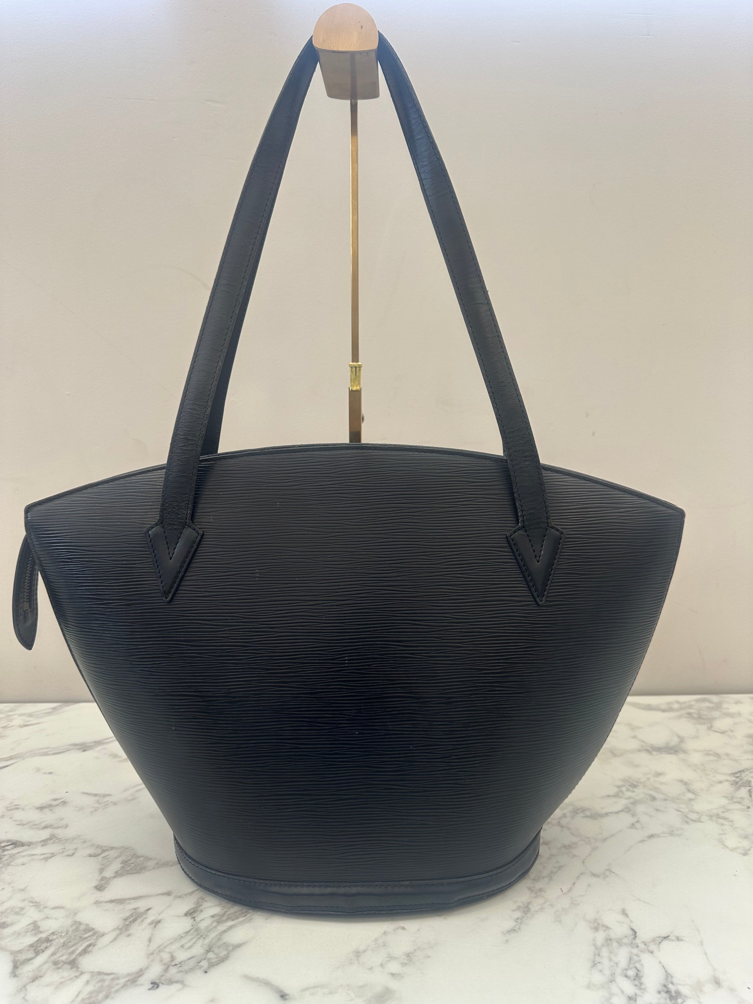 Louis Vuitton Black Epi Saint Jacques