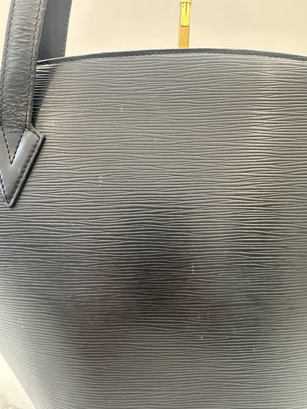 Louis Vuitton Black Epi Saint Jacques