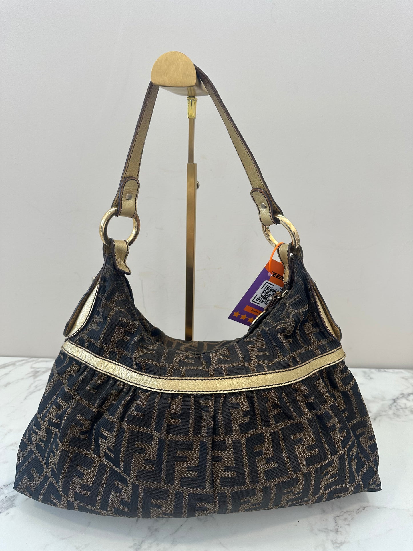 Fendi Brown Zucca Tote Bag