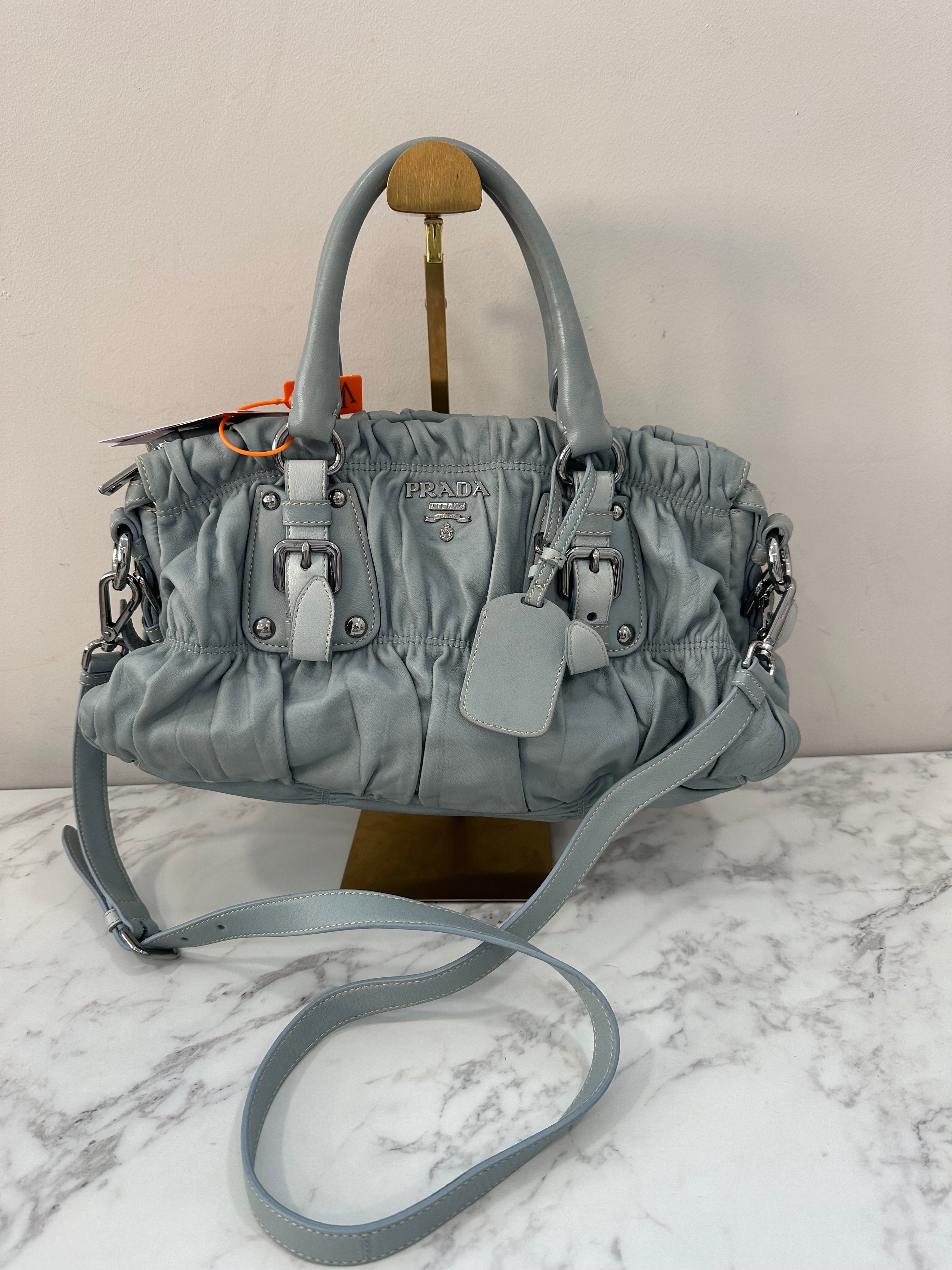 Prada Gaufre Ice Gray