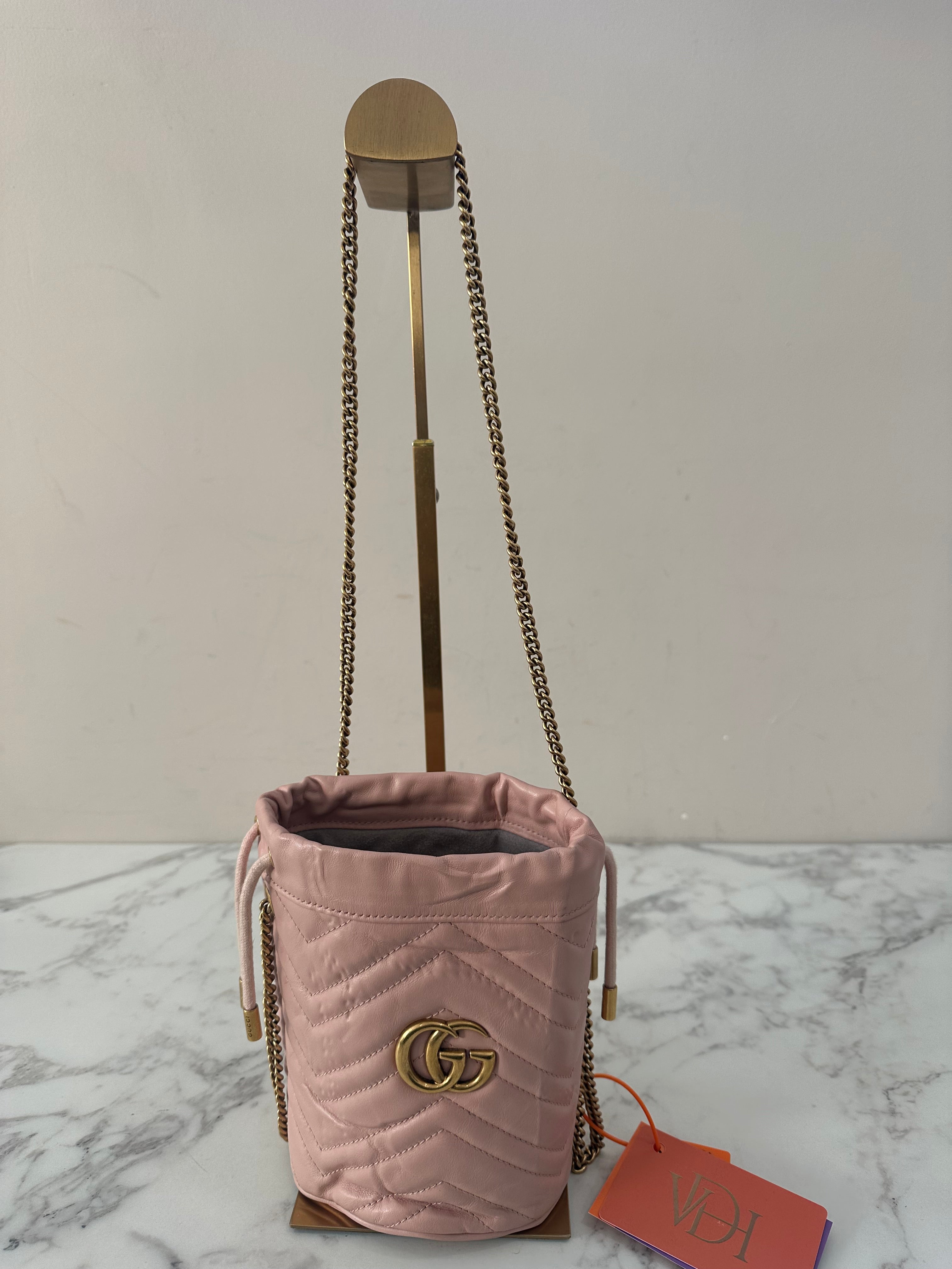 Gucci Marmont Pink Bucket
