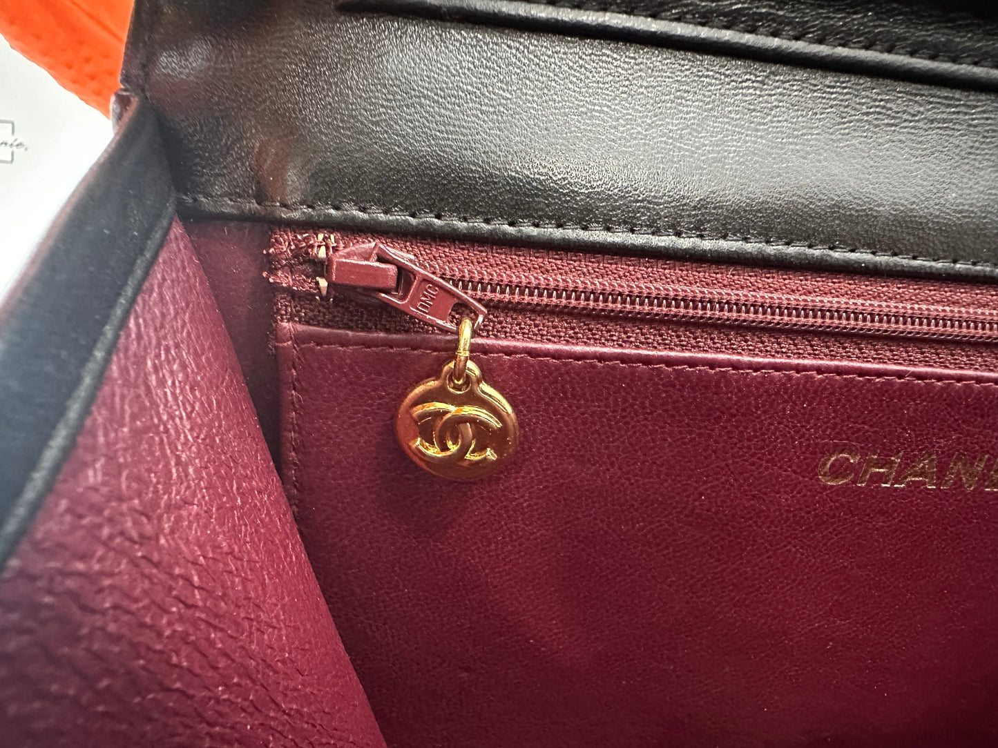017956 - Chanel Black Lambskin