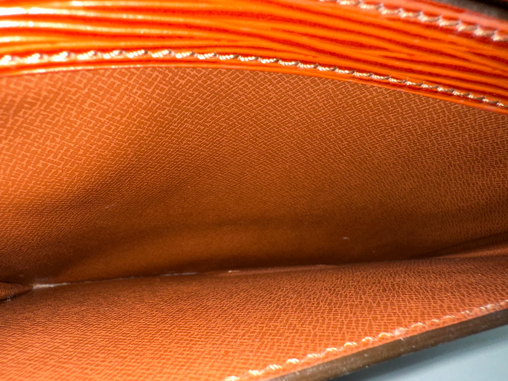 Louis Vuitton Brown Epi Pochette Sellier Dragonne