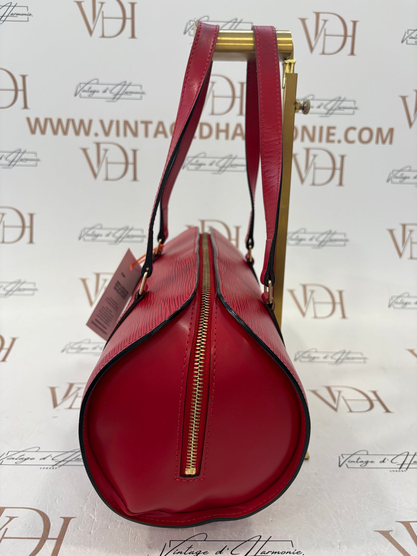 017700 - Louis Vuitton Red Epi Soufflot