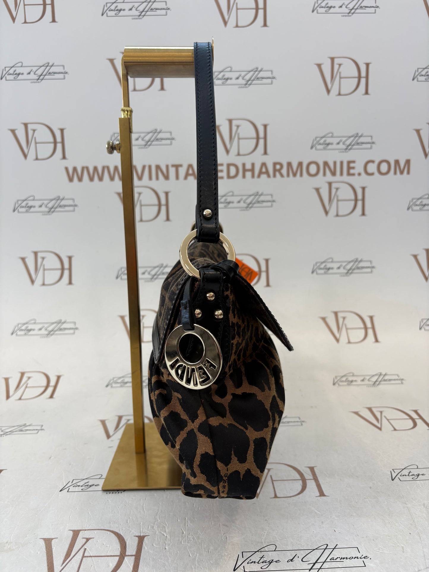 018705 - Fendi Brown Canvas Cheetah Zucca