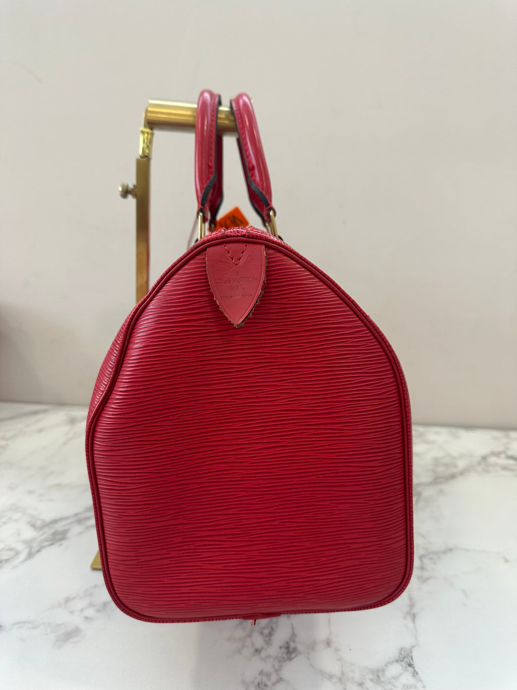 Louis Vuitton Speedy 35 Red Epi