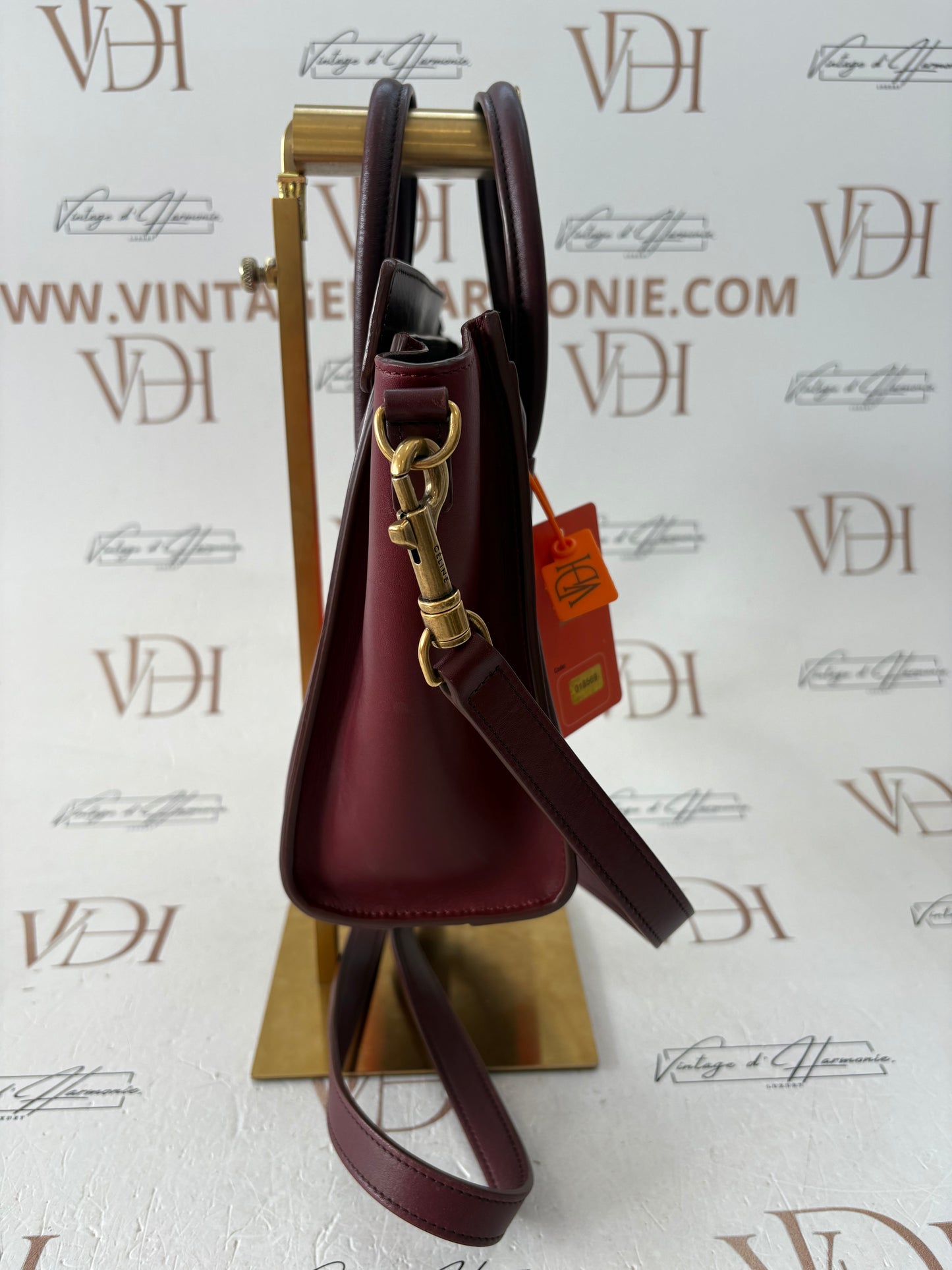 018569 - Céline Red Luggage Nano