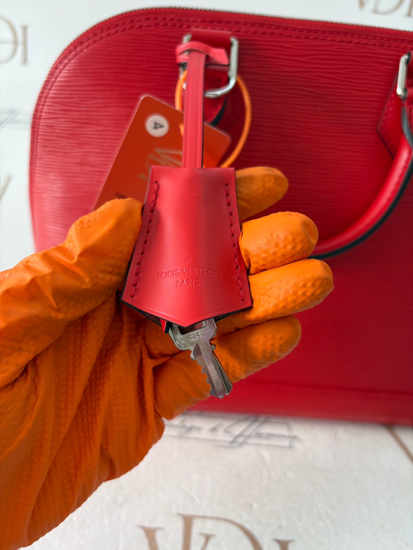 201173 - Louis Vuitton Alma Red Epi