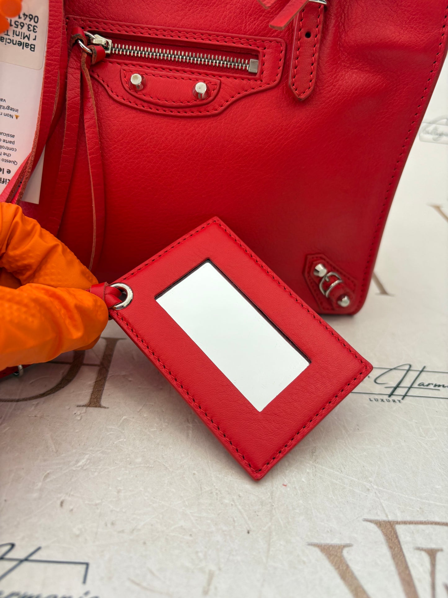 018102 - Balenciaga Red Papier Mini