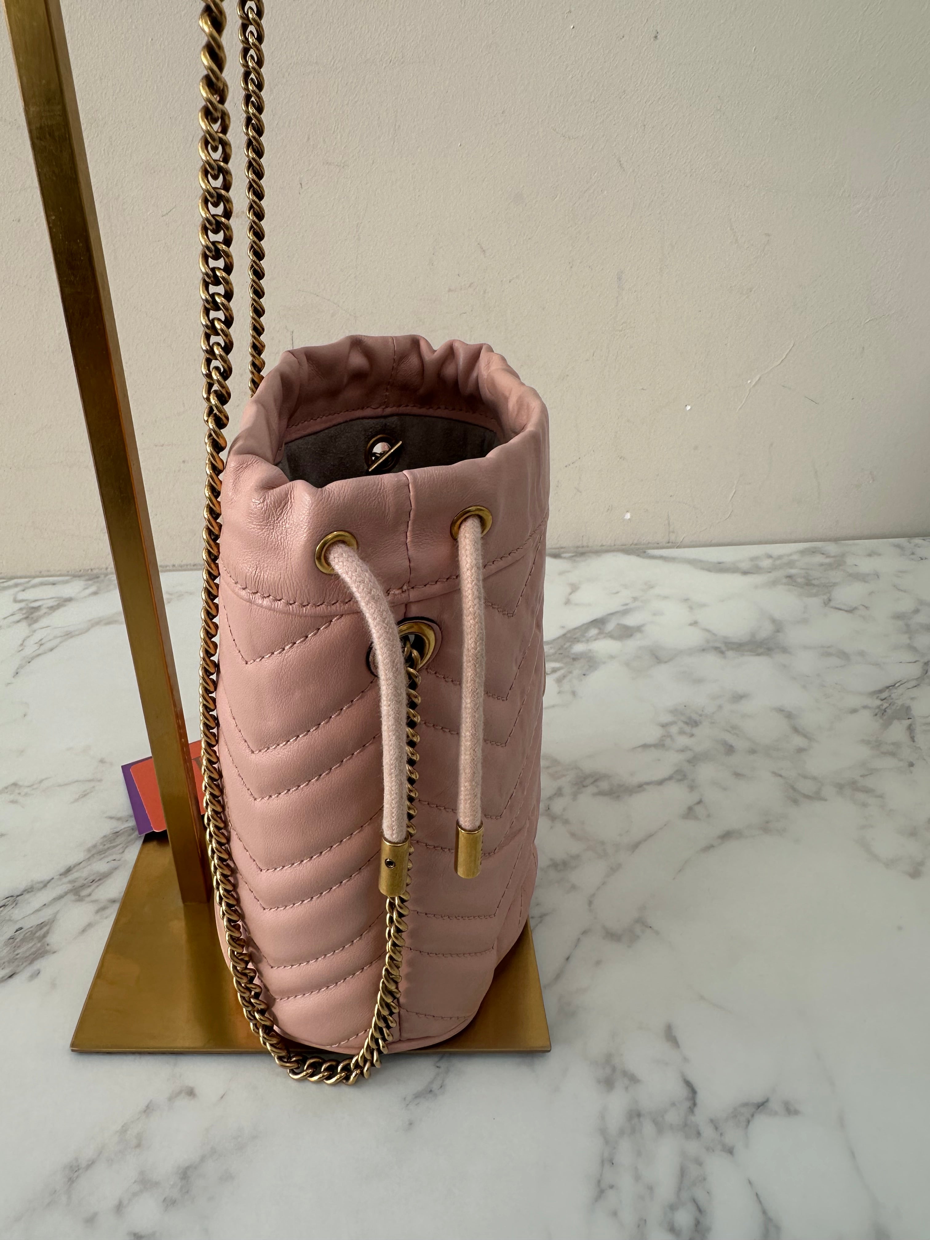 Gucci Marmont Pink Bucket