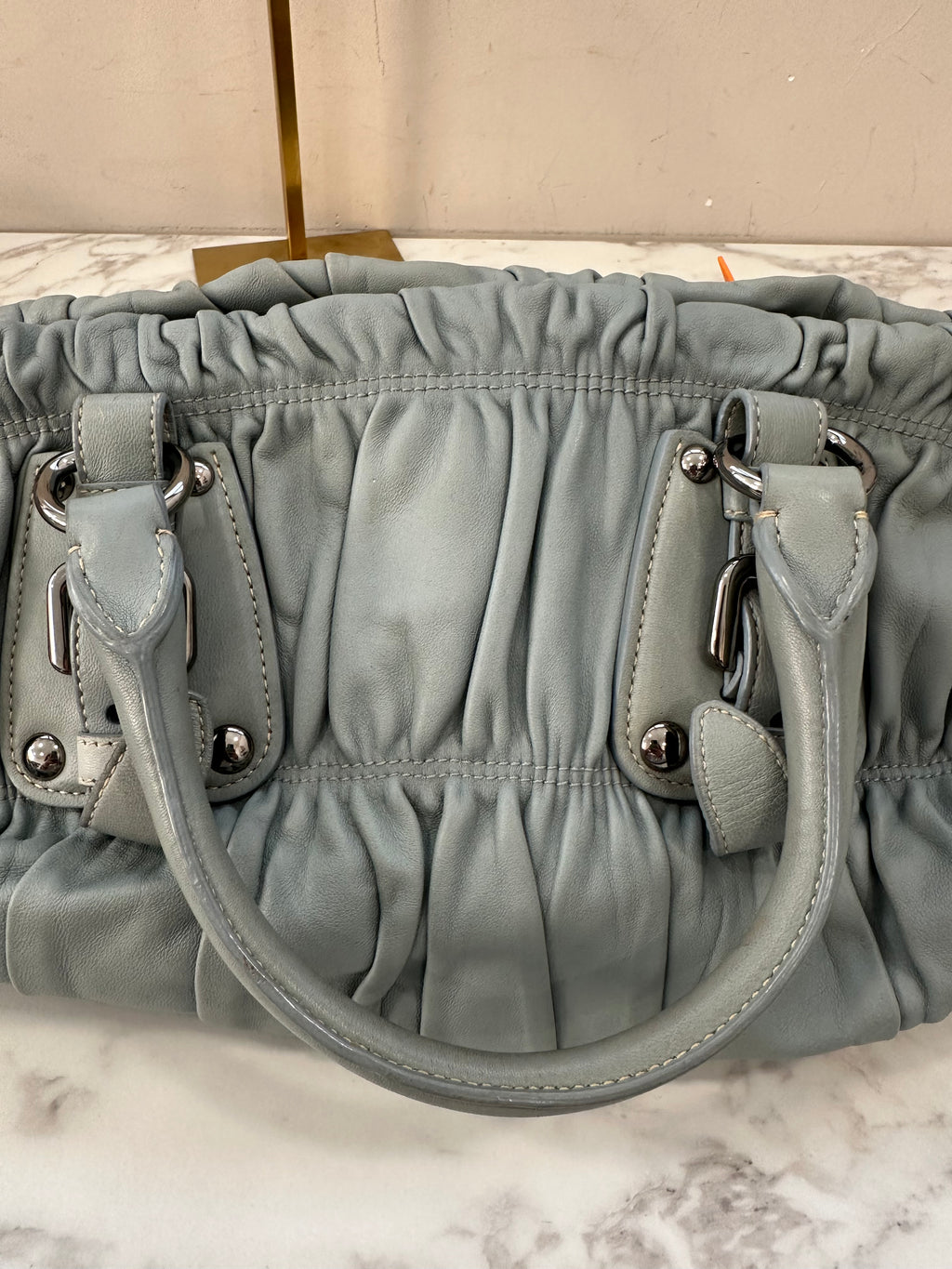 Prada Gaufre Ice Gray