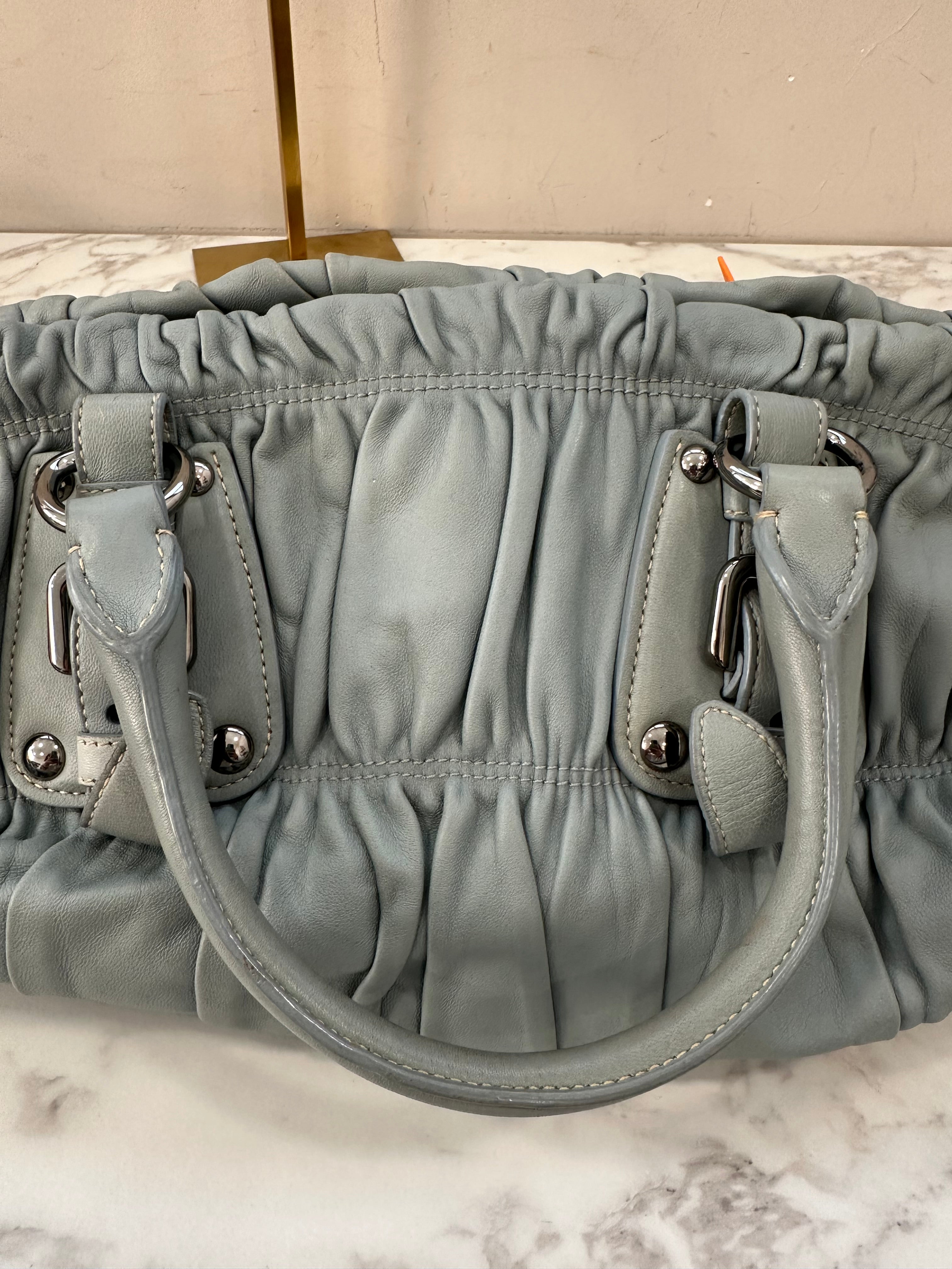 Prada Gaufre Ice Gray