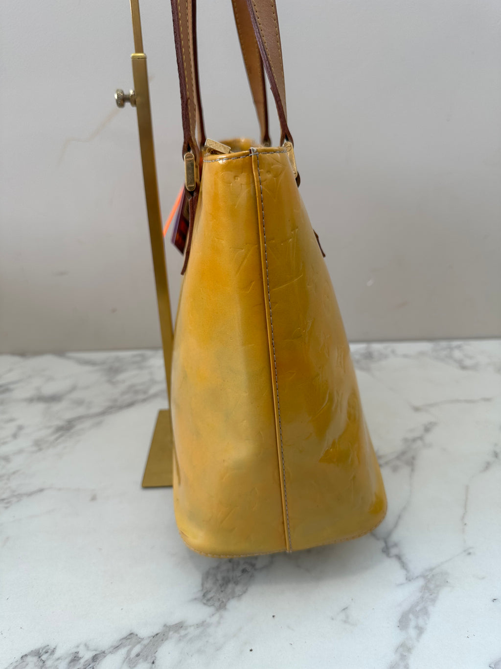 Louis Vuitton Houston Vernis Yellow