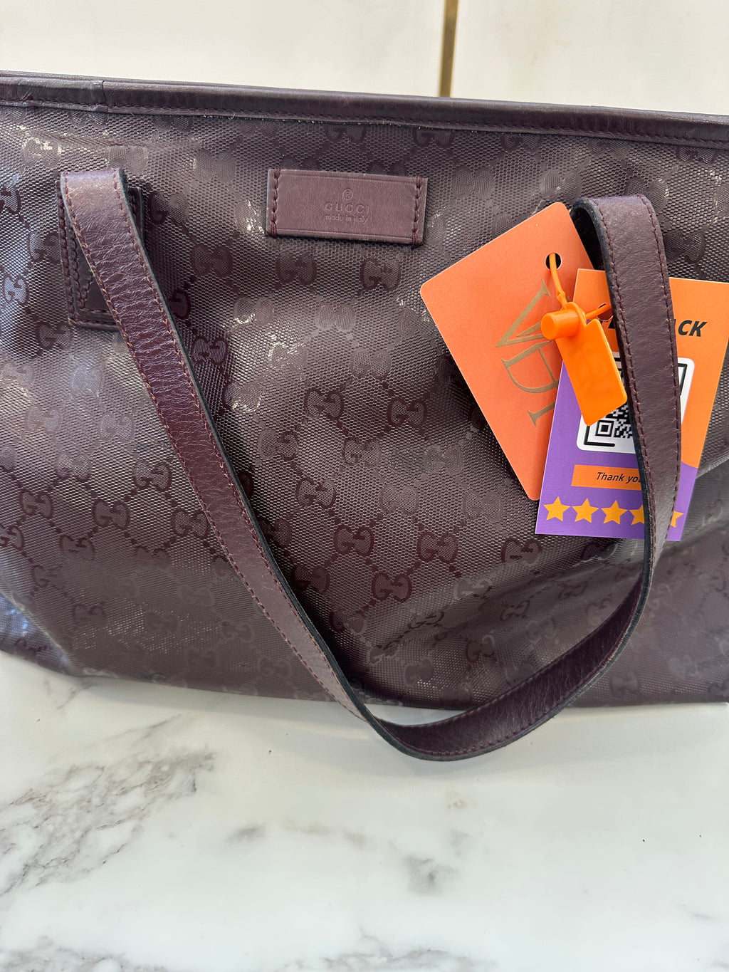 Gucci Bordeaux Tote Bag