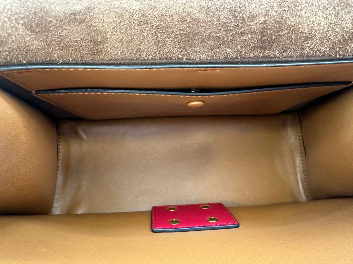 Fendi red 2way Bag